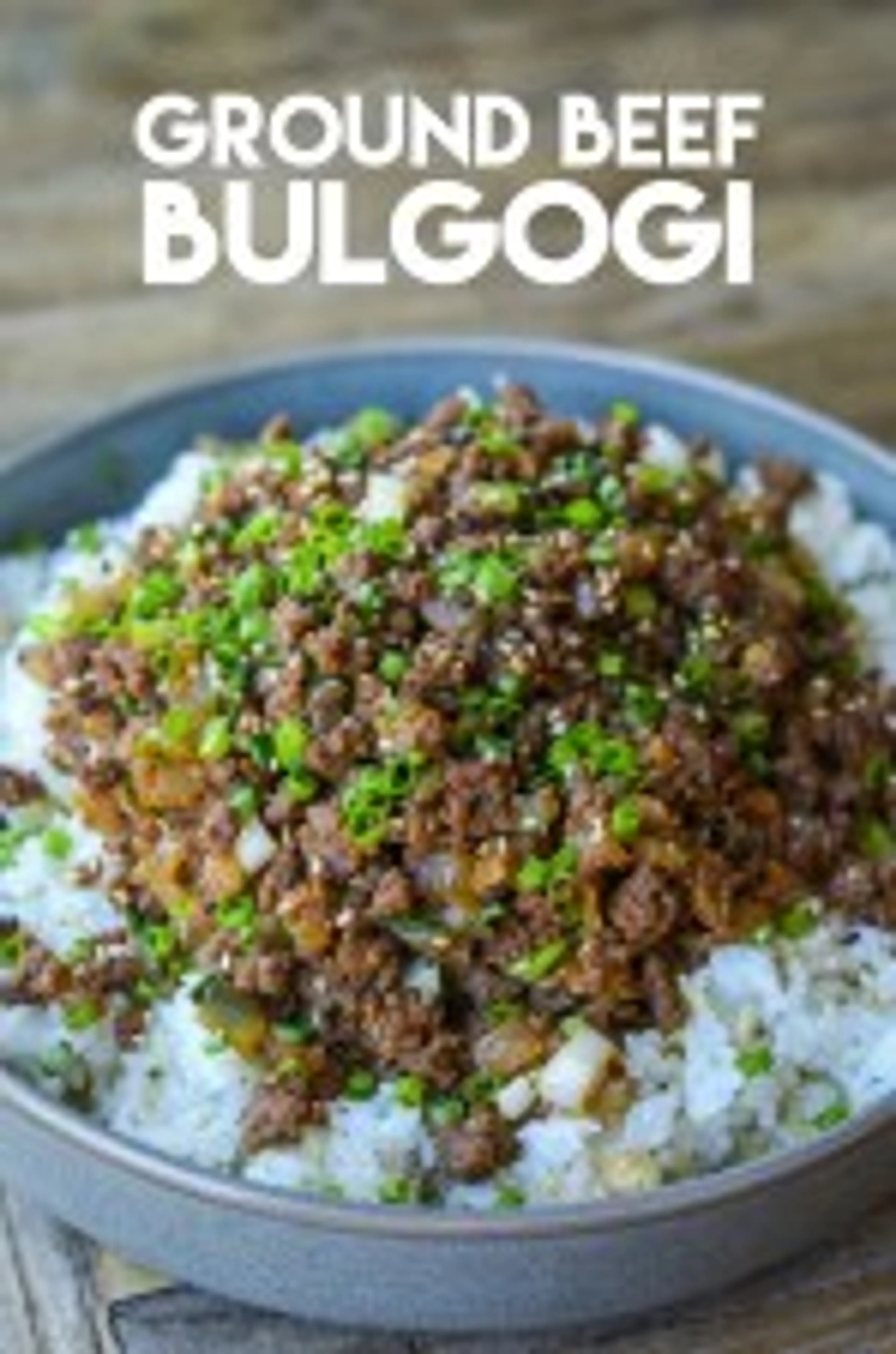 Ground Beef Bulgogi