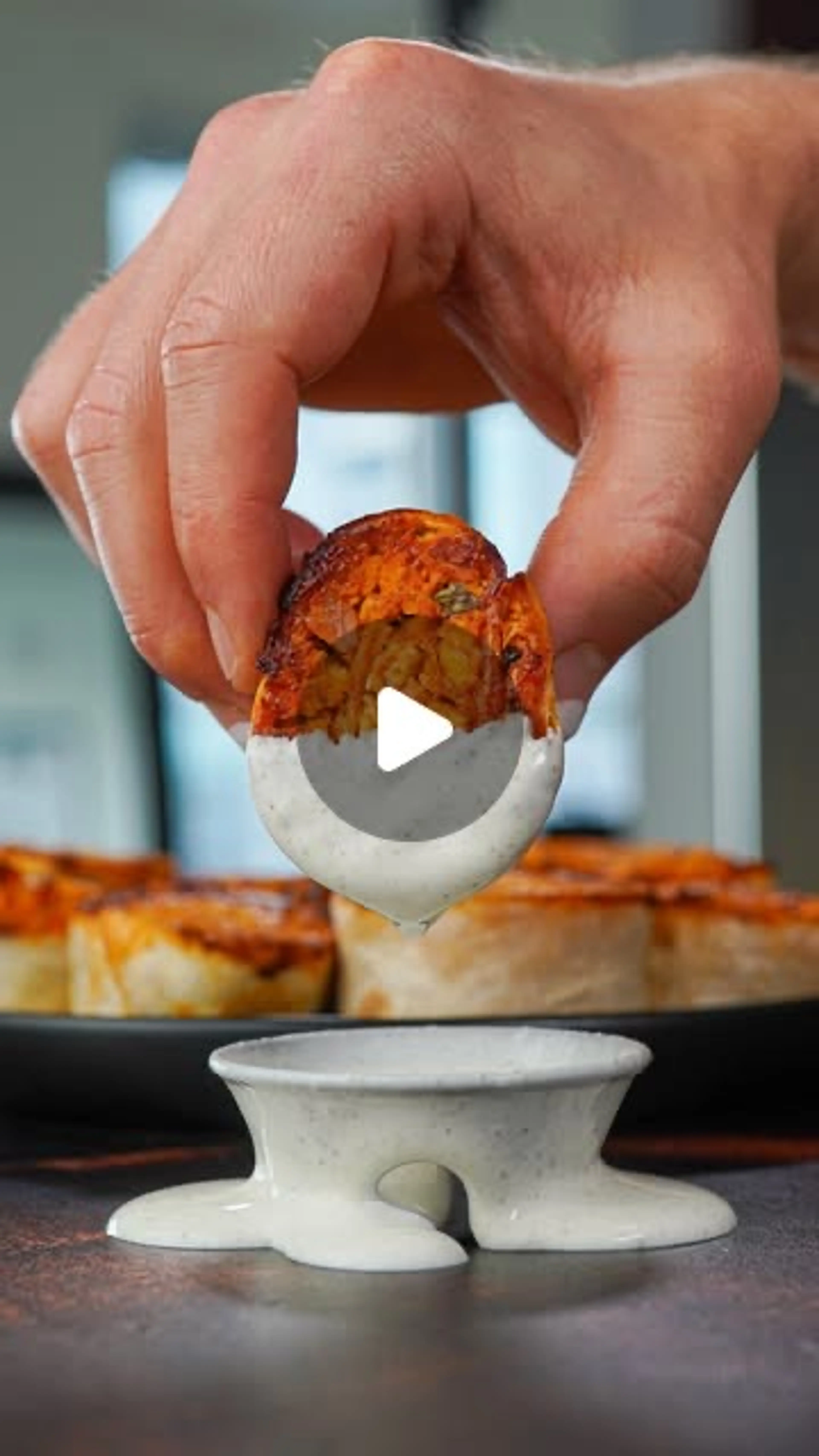 58 Cal Buffalo Chicken Dip Pinwheels