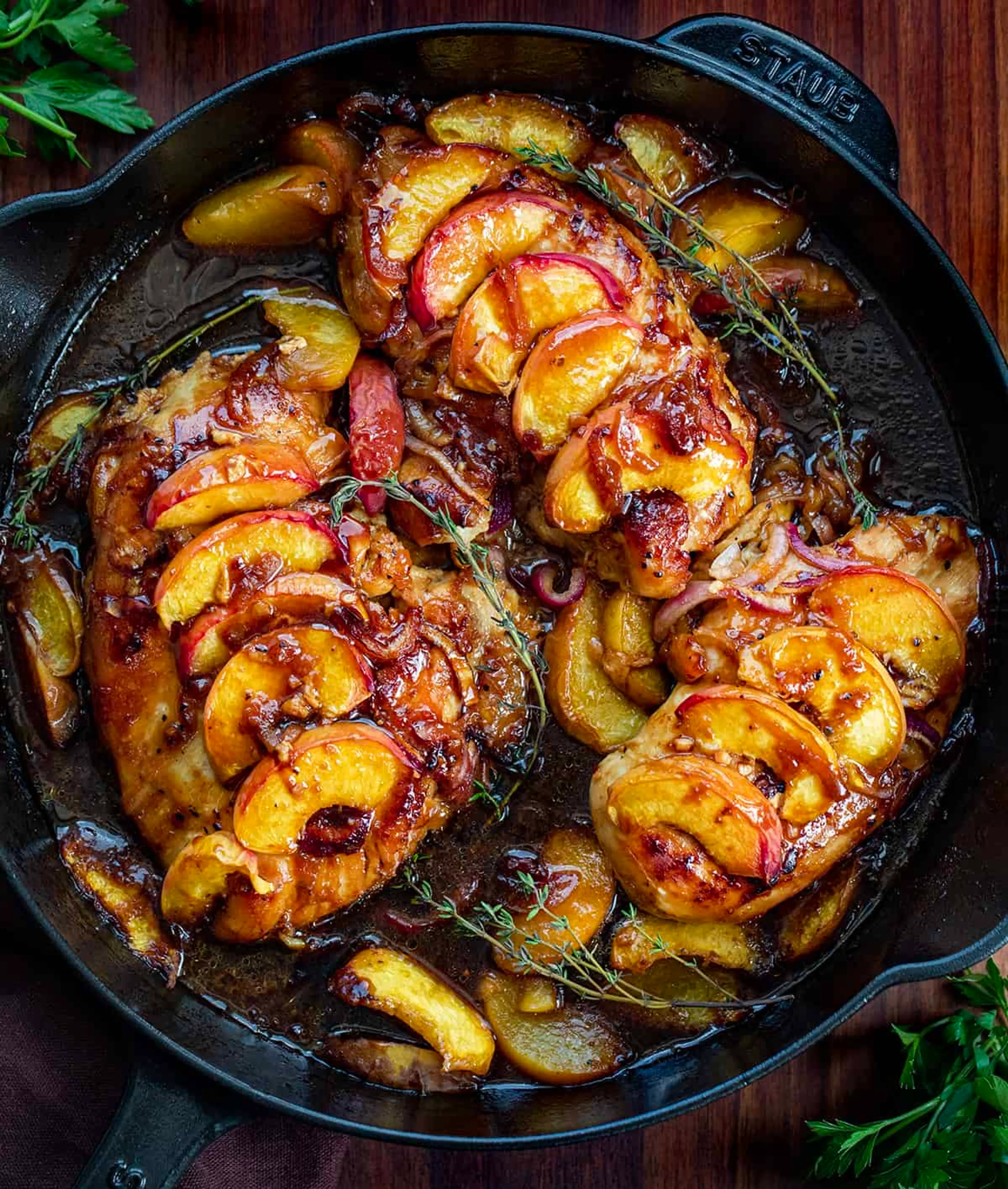 Roasted Peach Chicken