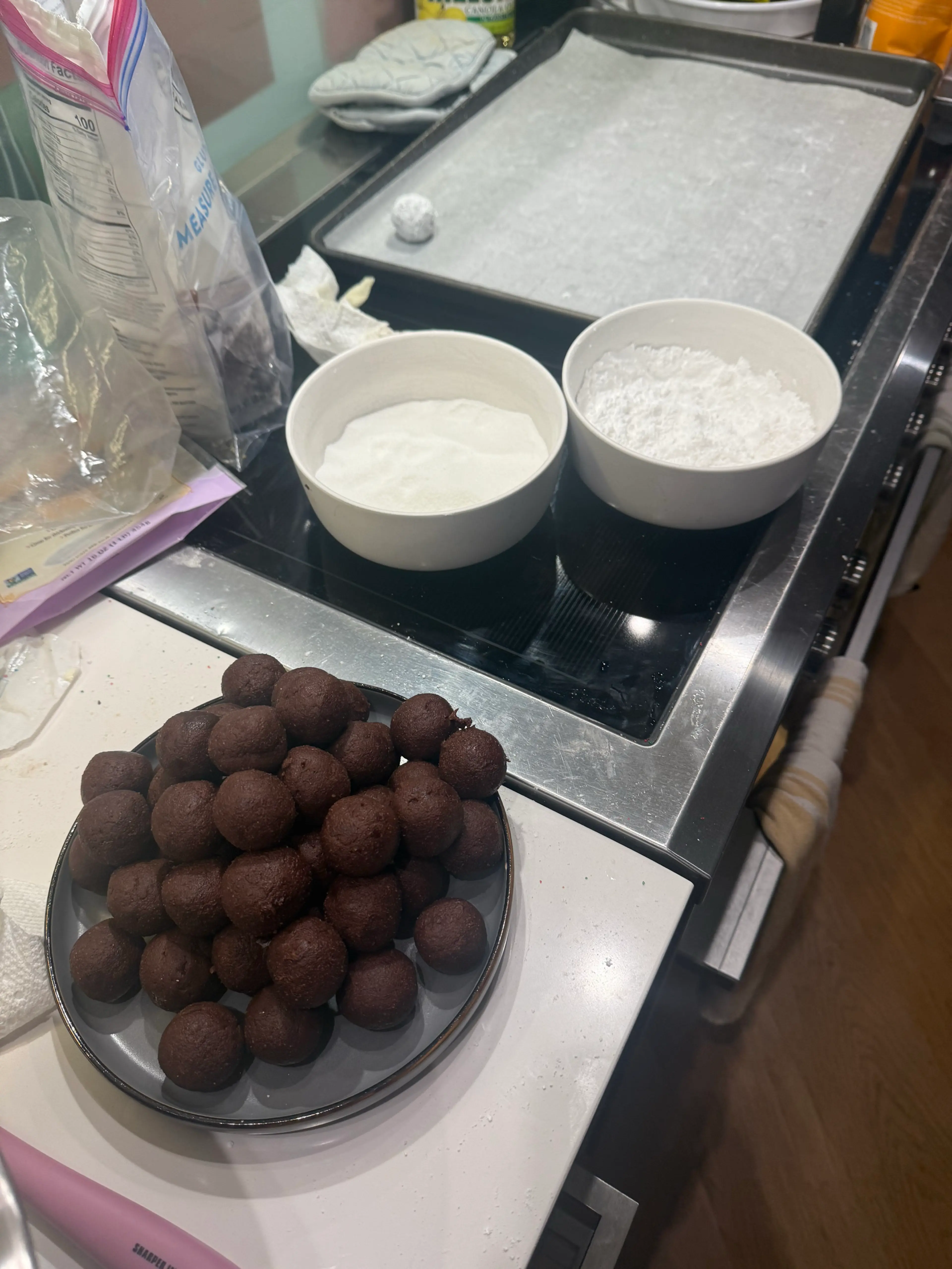 Baileys Crinkle Cookies
