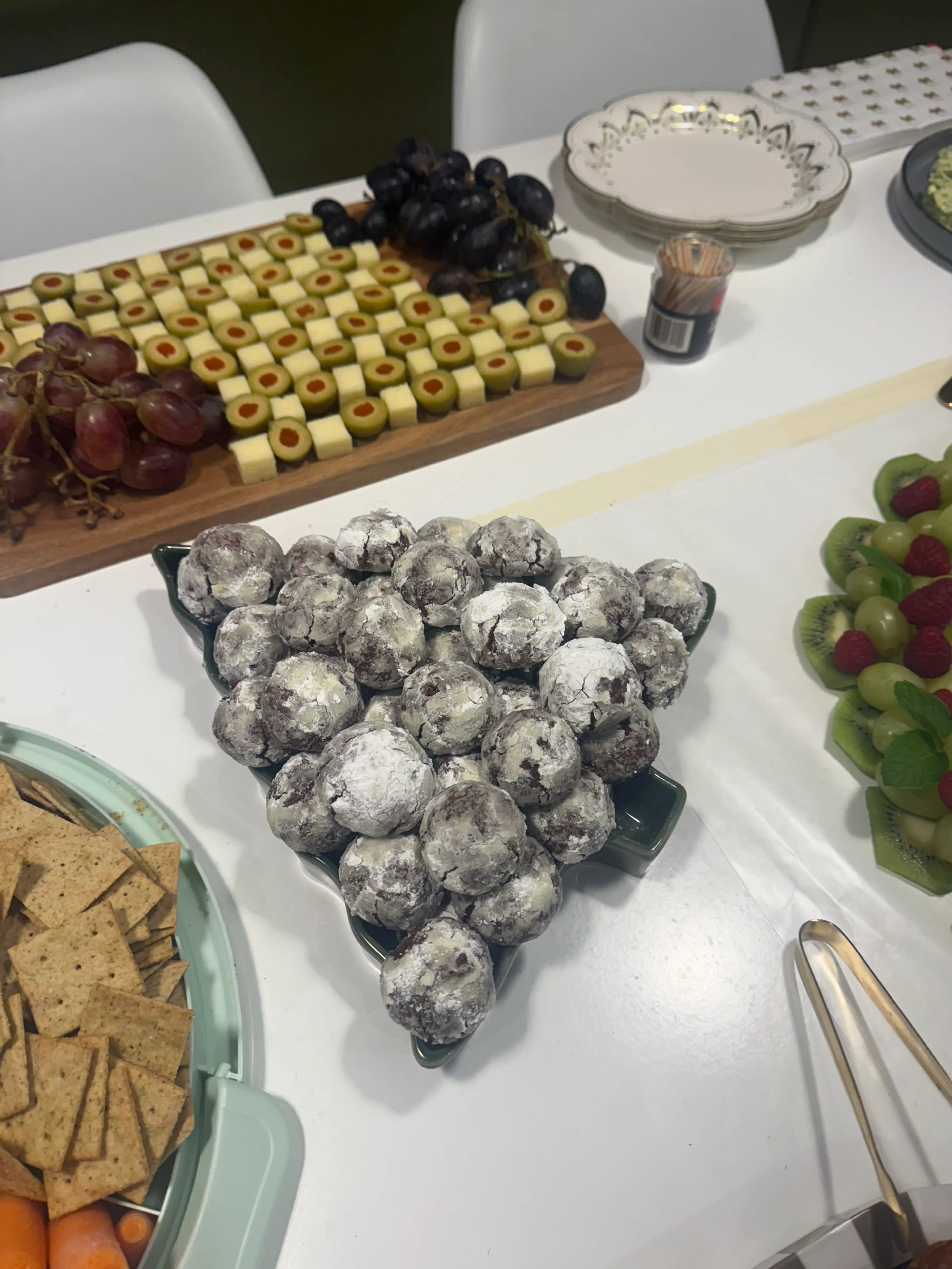 Baileys Crinkle Cookies