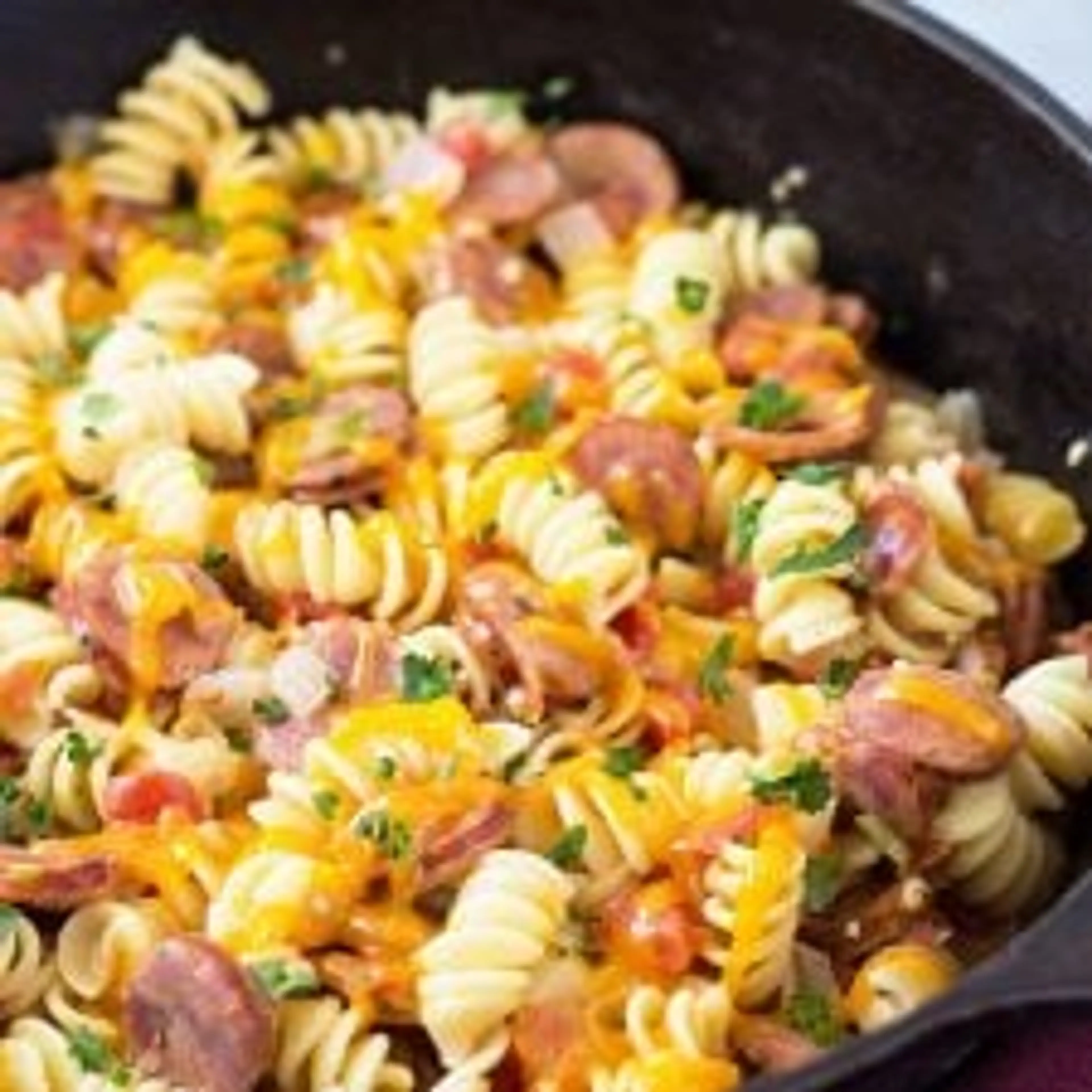 One Pan Cajun Andouille Sausage and Pasta