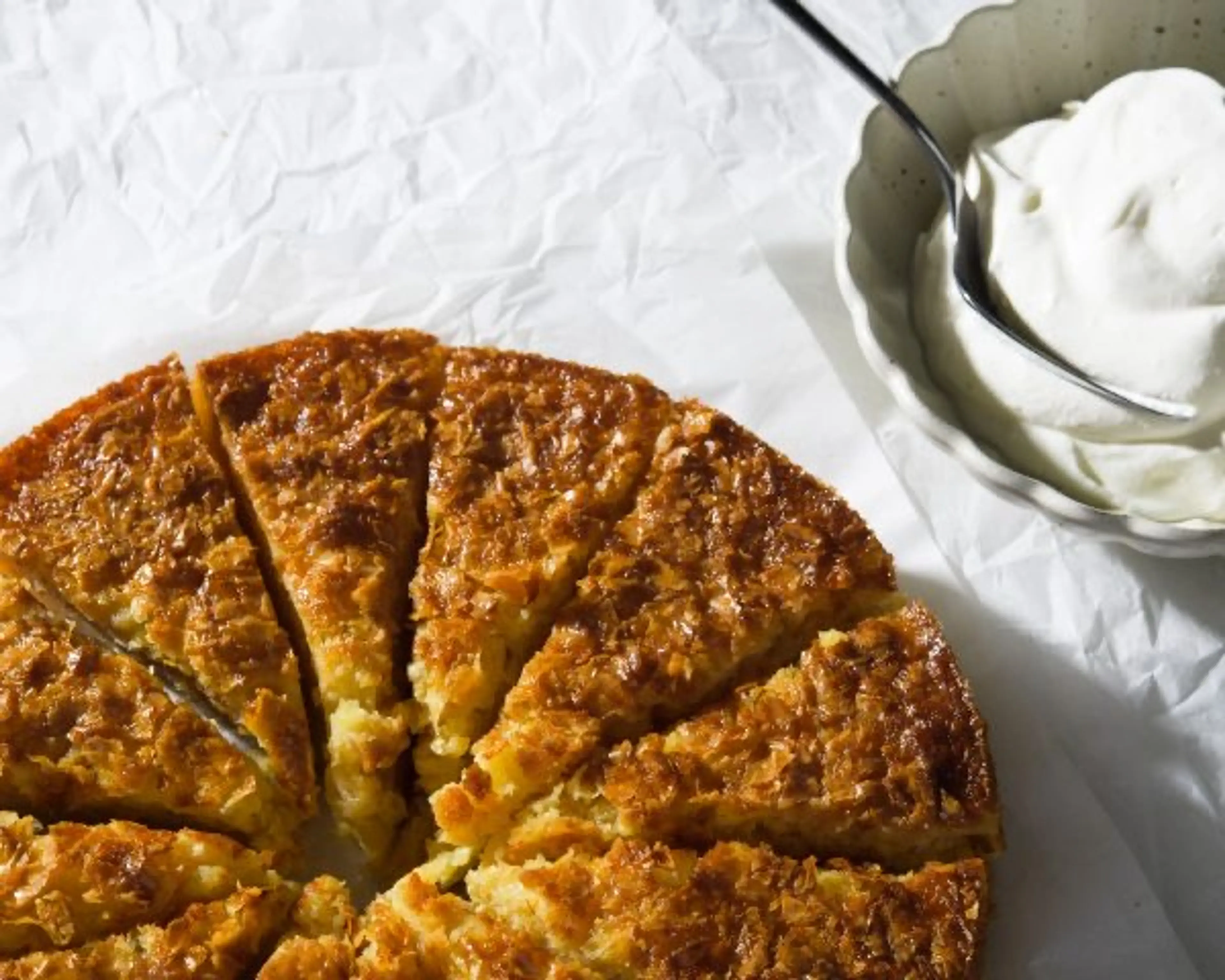 Broken Phyllo Cake with Orange and Bay