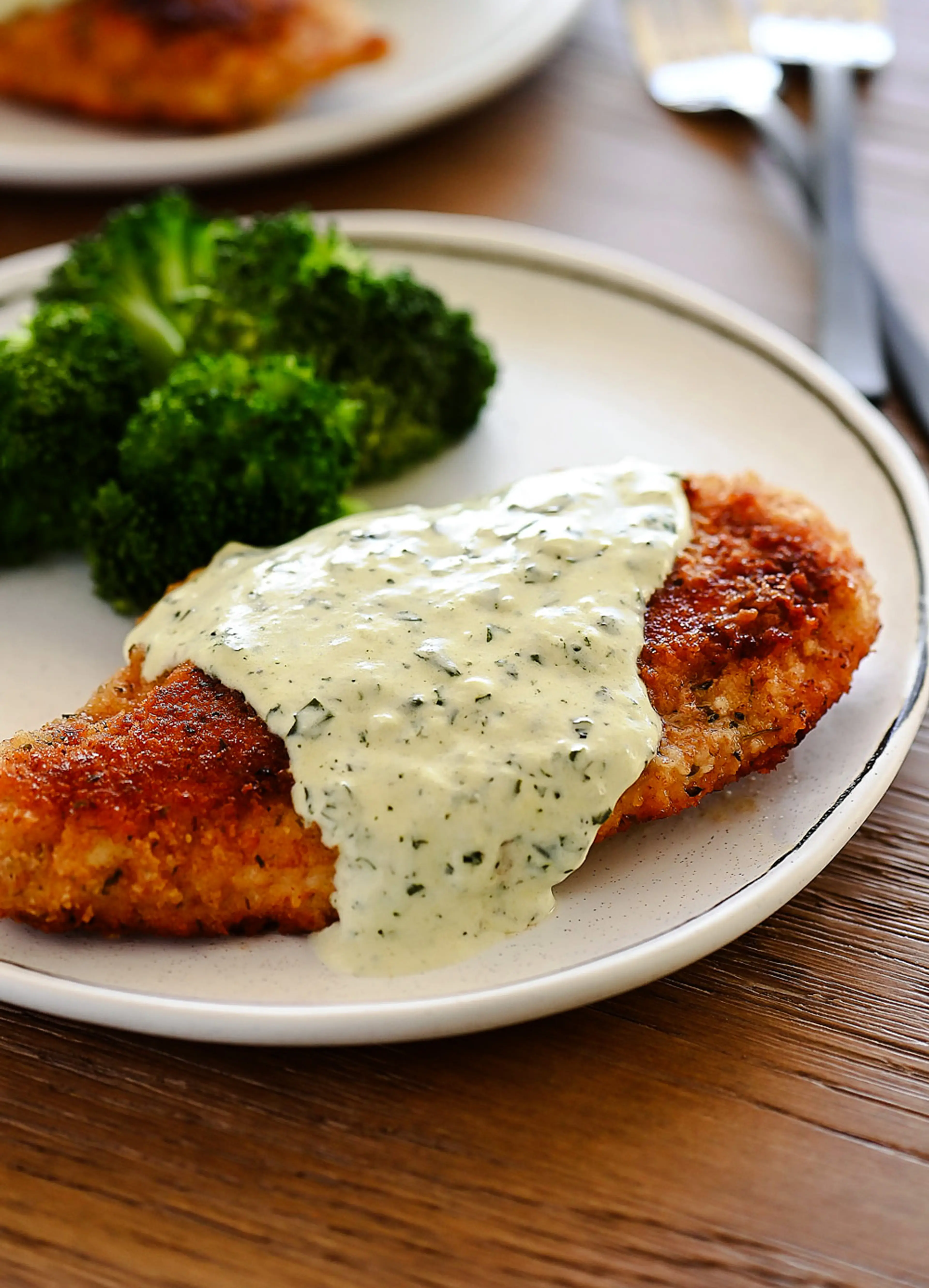 Chicken in Basil Cream Sauce
