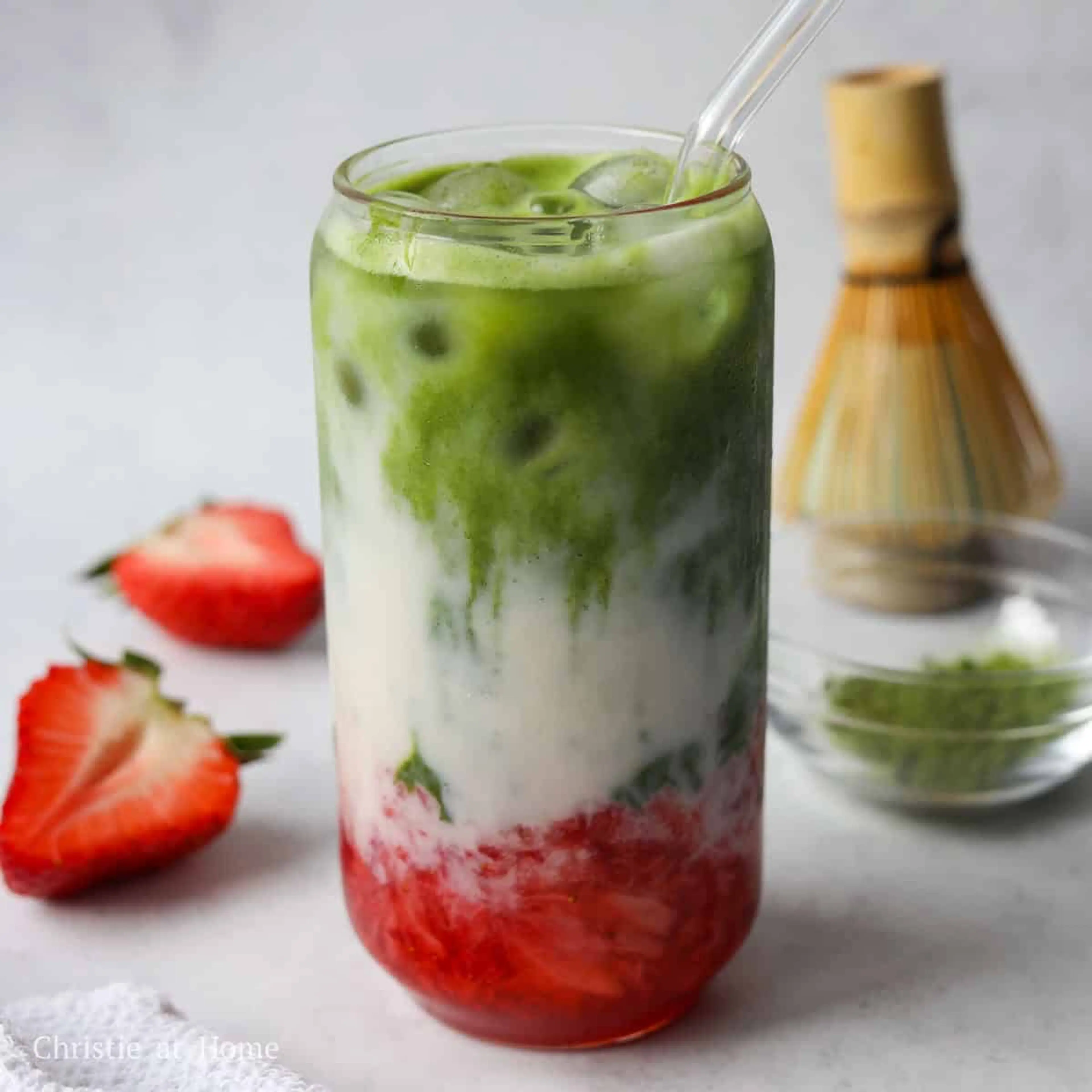 Strawberry Matcha Latte