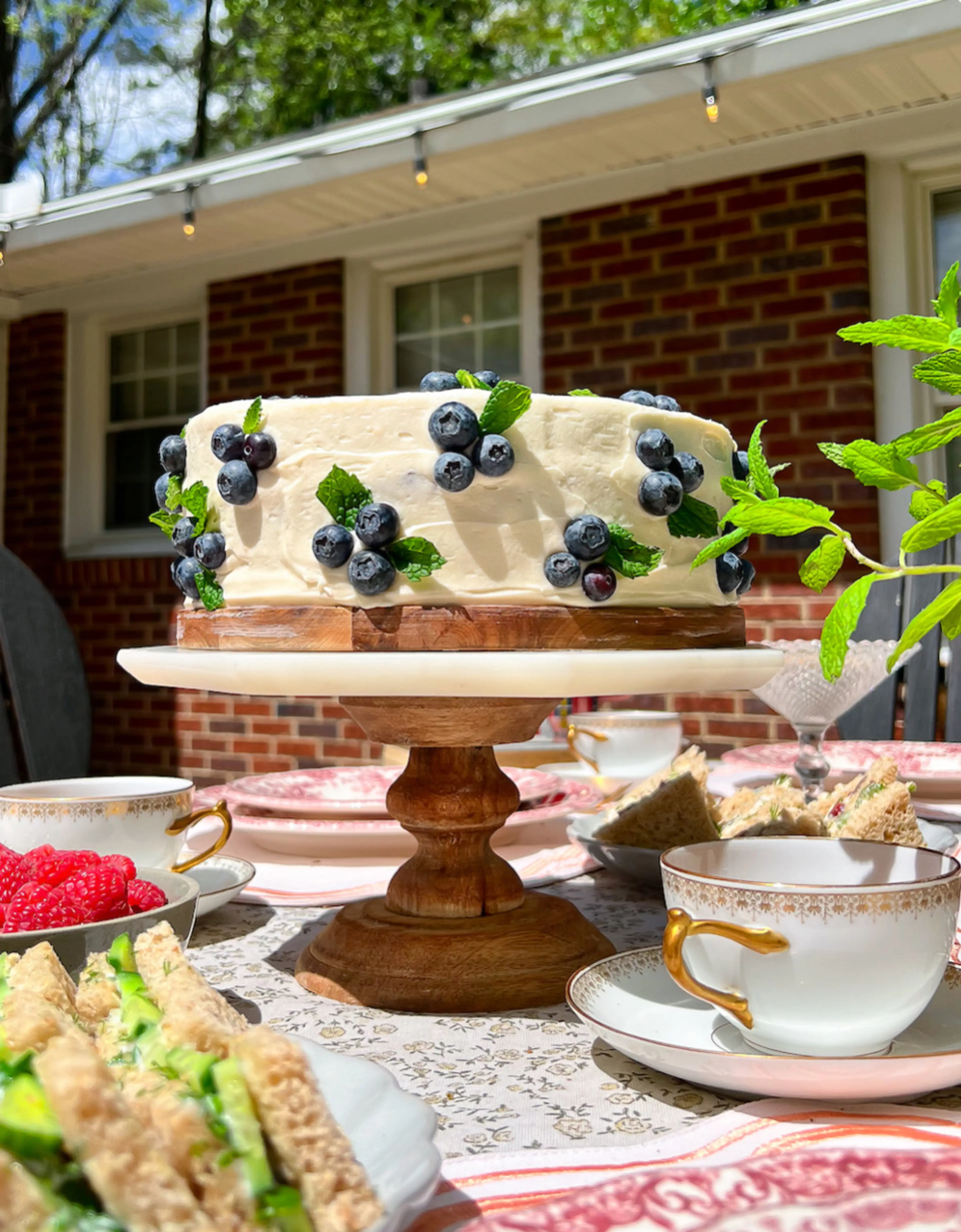 Lemon Blueberry Layer Cake