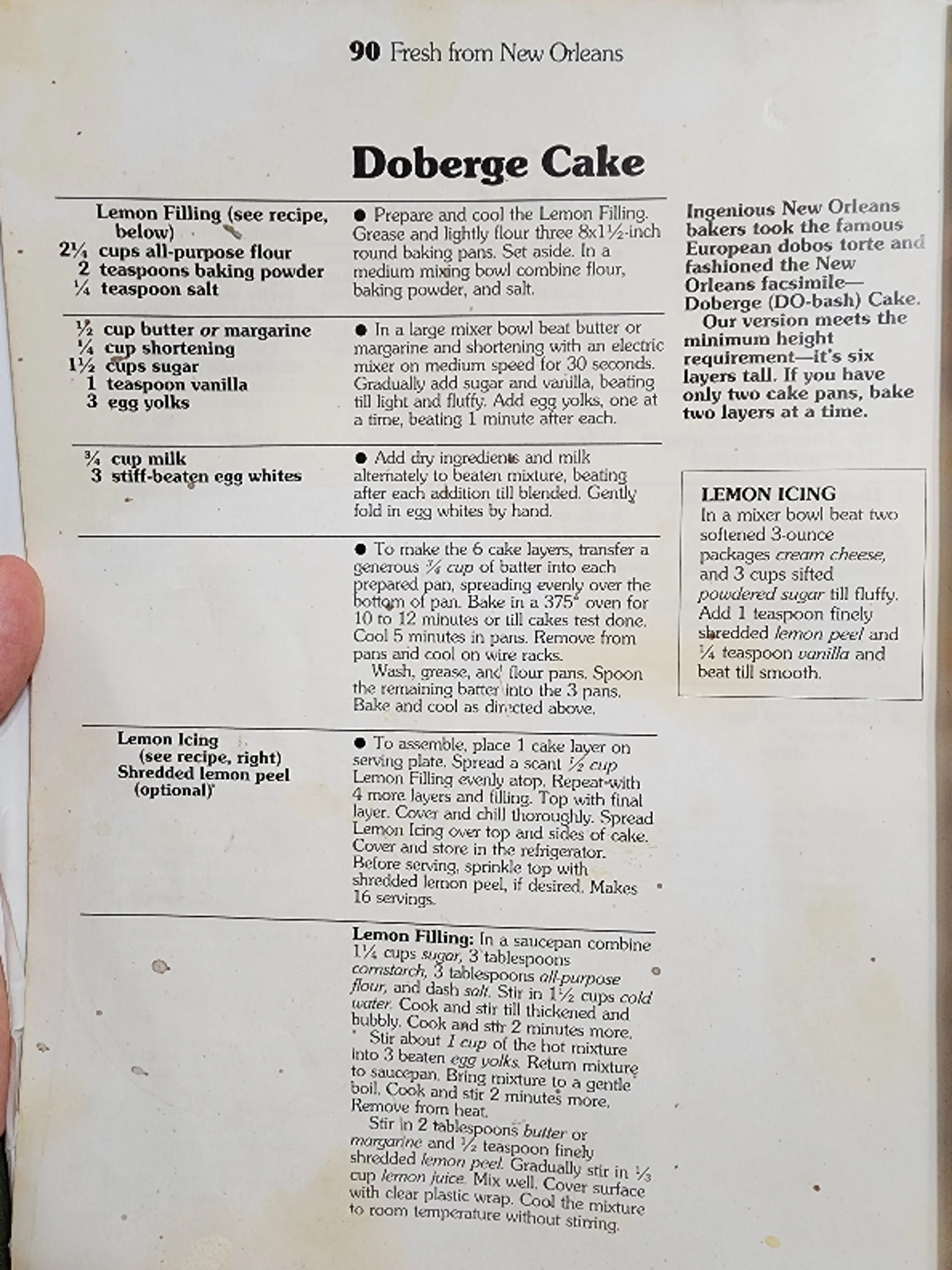 Doberge Cake (Lemon Cake)