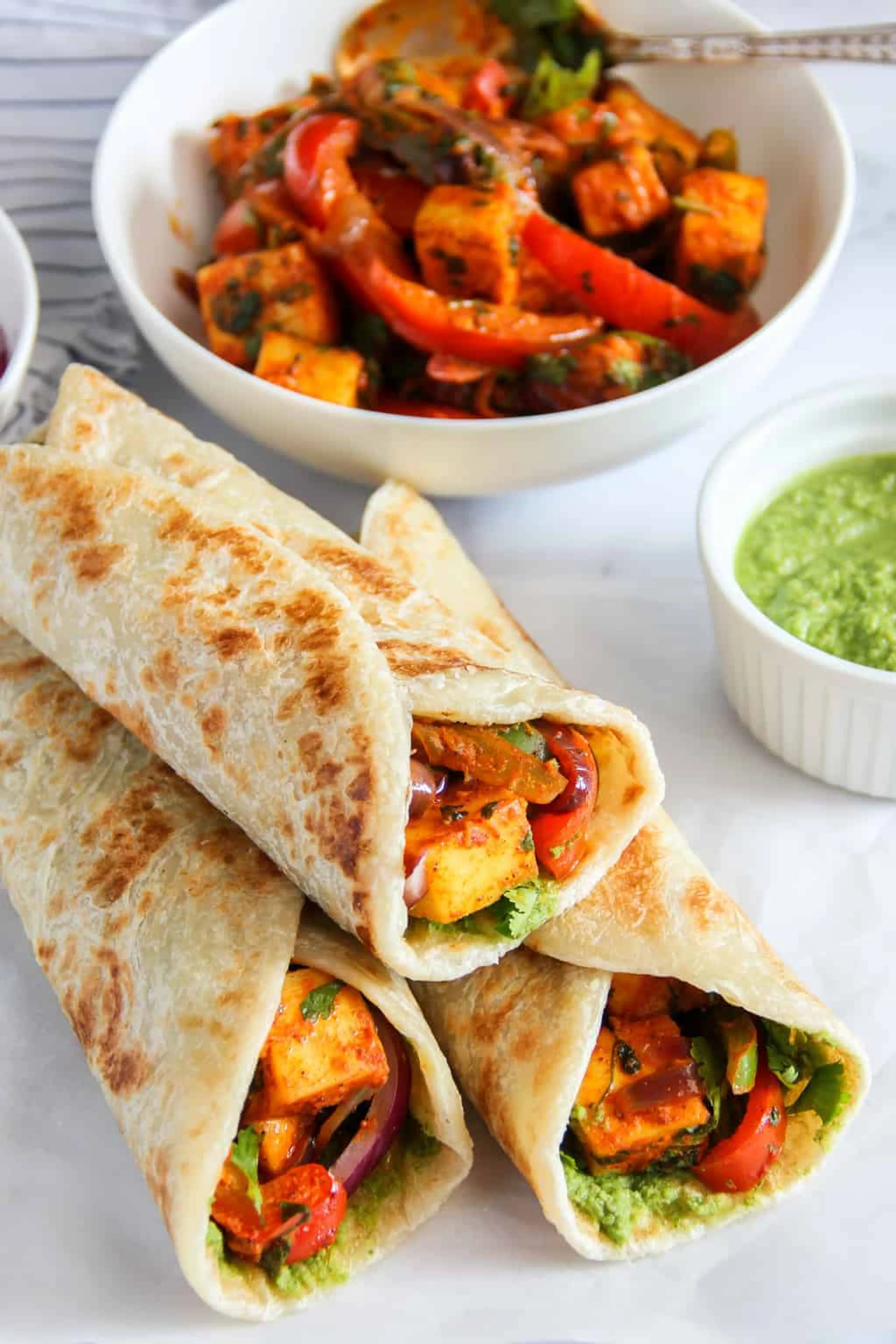 Paneer Kathi Rolls (EASY, 30-minute Recipe)
