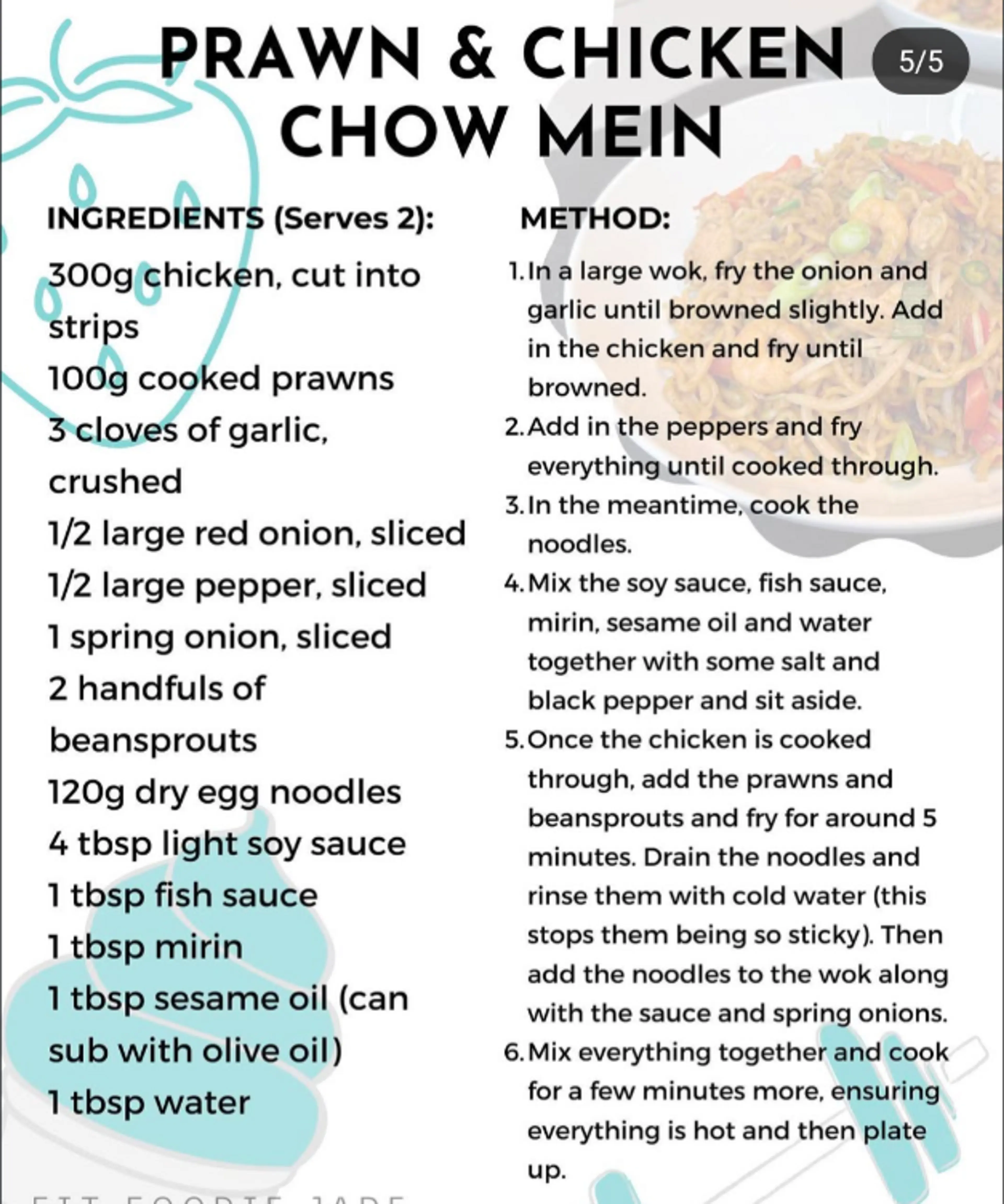 Prawn & Chicken Chow Mein