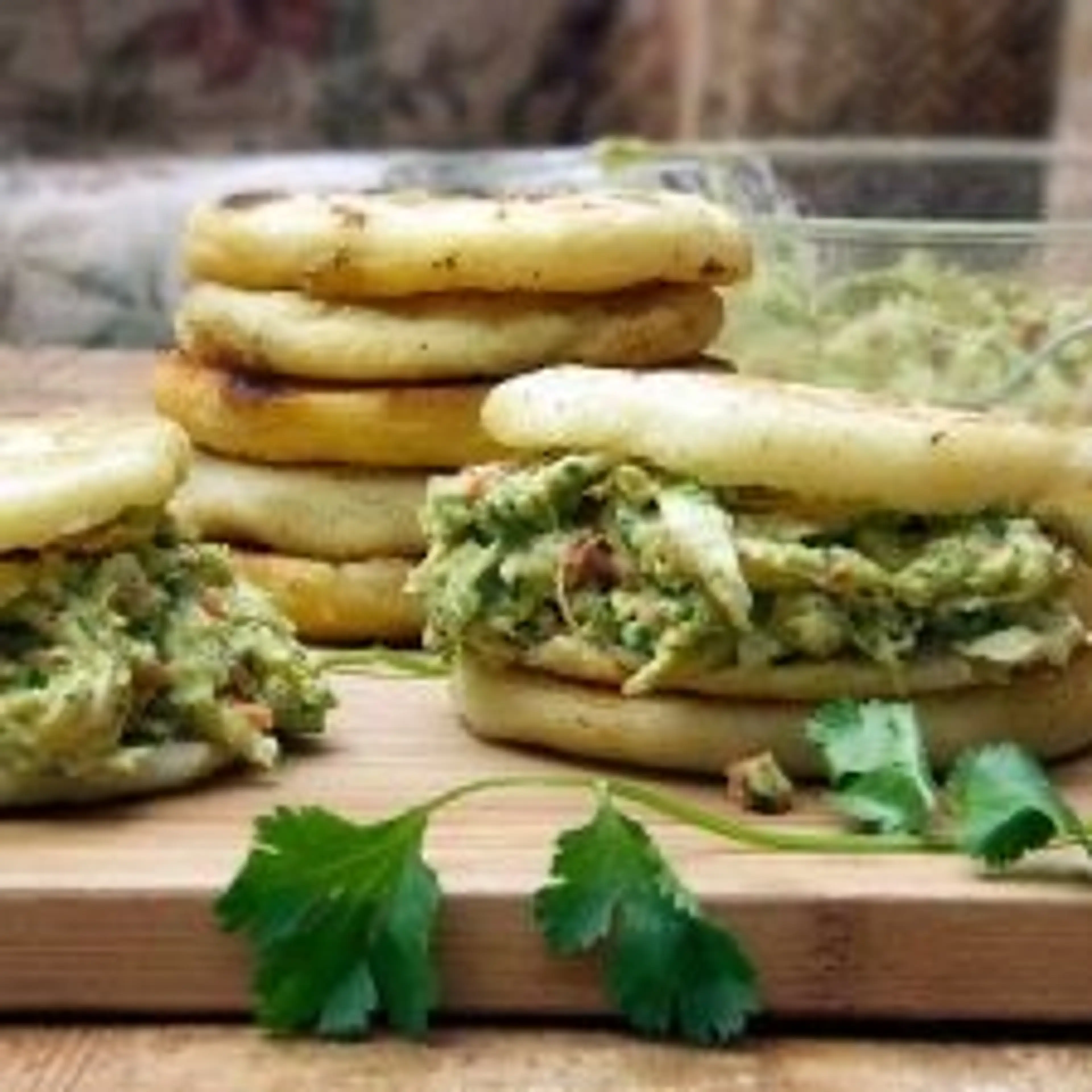 Reina Pepiada: Venezuelan Arepas with Chicken and Avocado