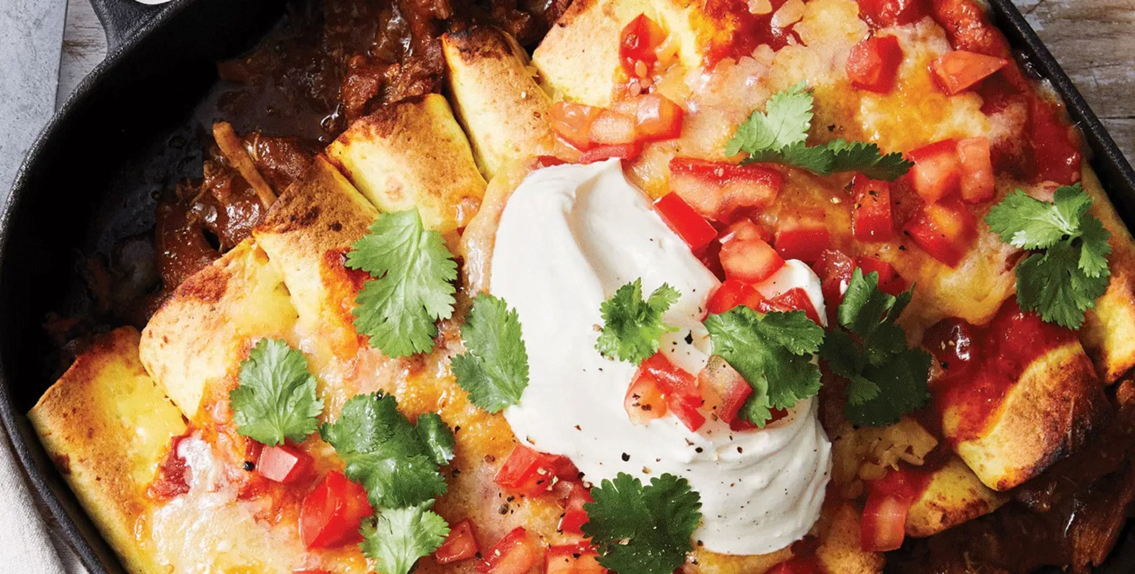Slow-Cooked Lamb Enchiladas