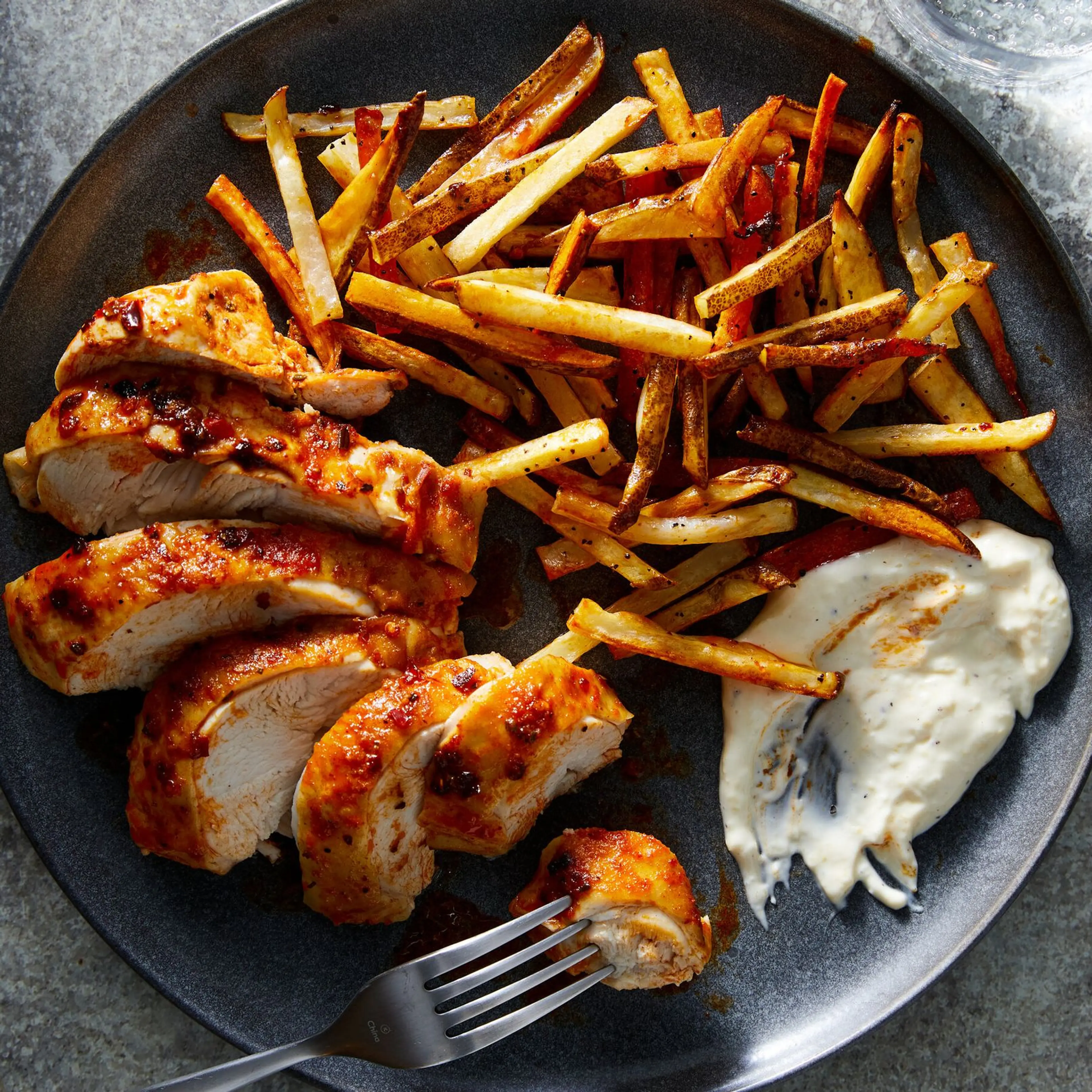 Rosemary-Paprika Chicken and Fries