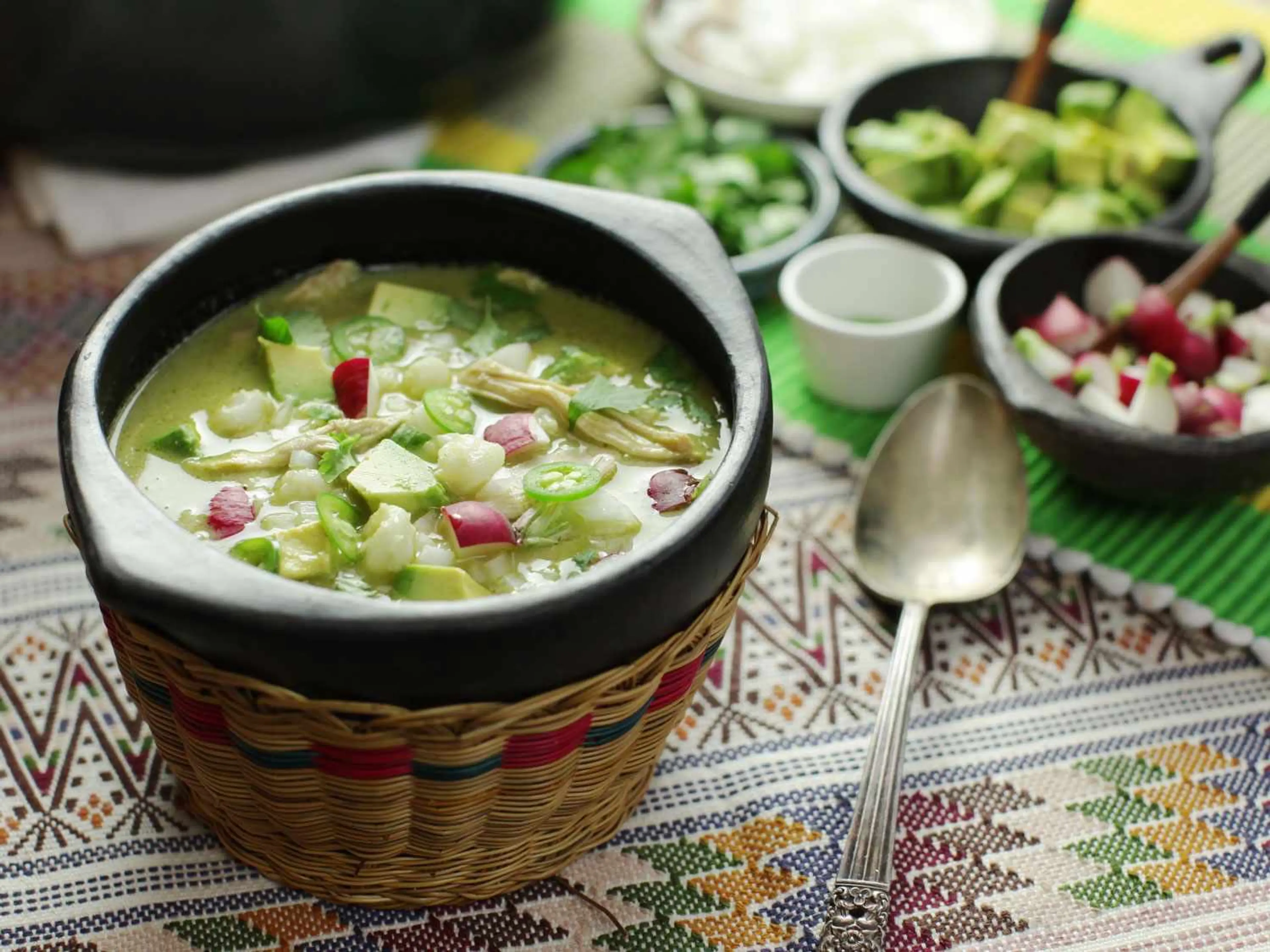 One-Pot Pozole Verde de Pollo (Green Mexican Hominy and Chic