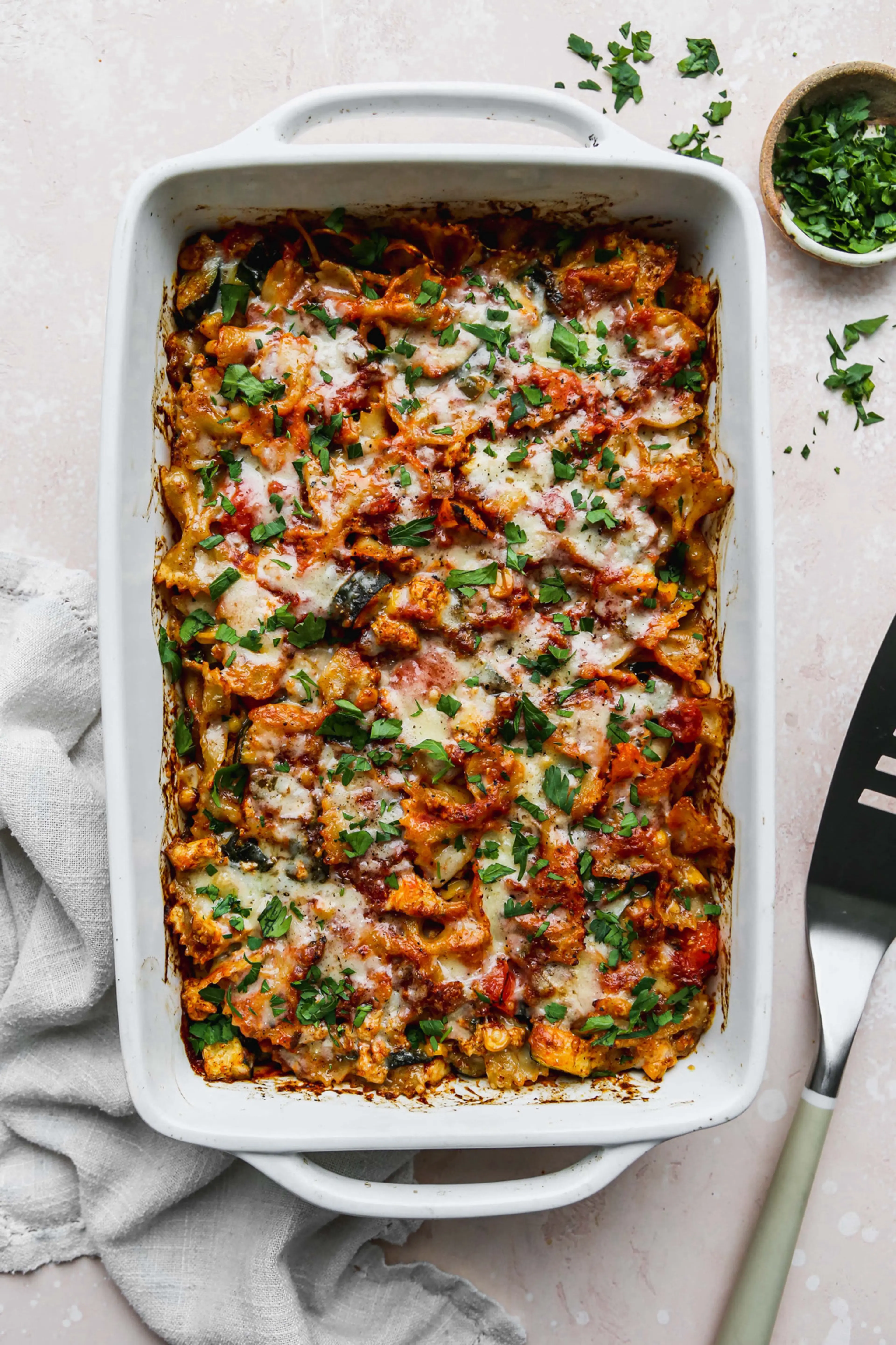 Healthy Taco Pasta Bake (Vegetarian)