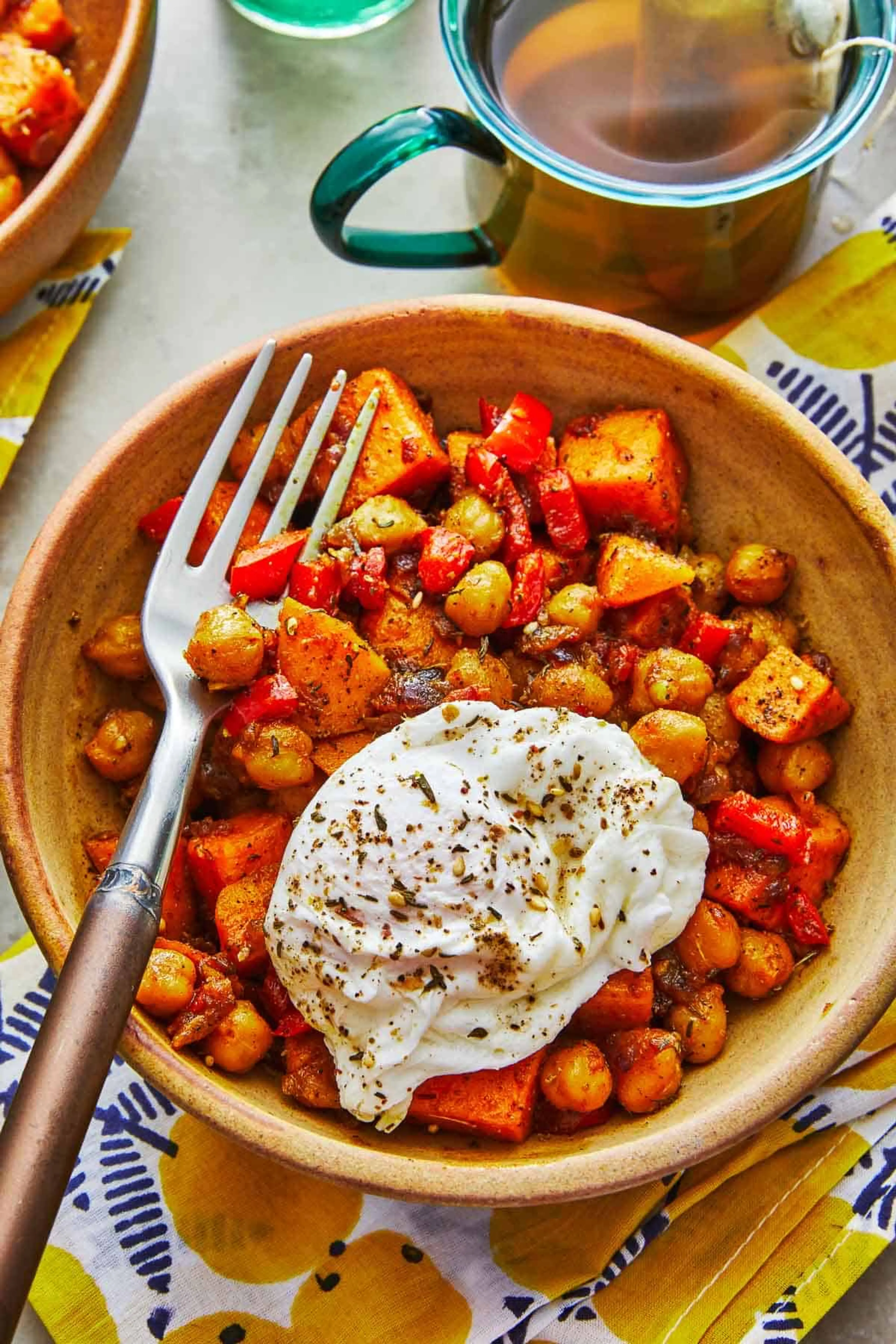 Sweet Potato Hash Recipe with Za’atar and Chickpeas