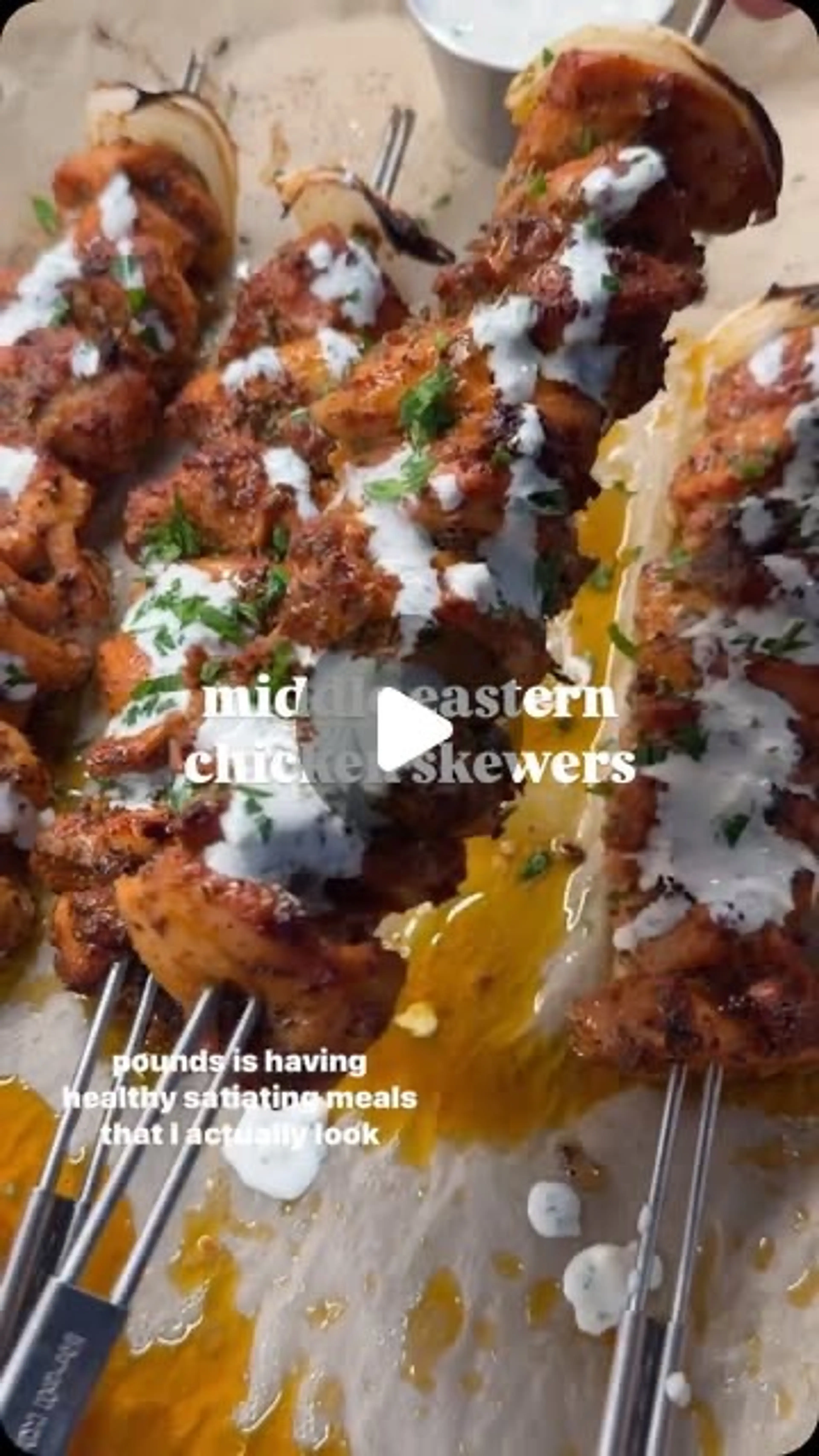 Middle Eastern Chicken Skewers in the Oven (or Air Fryer