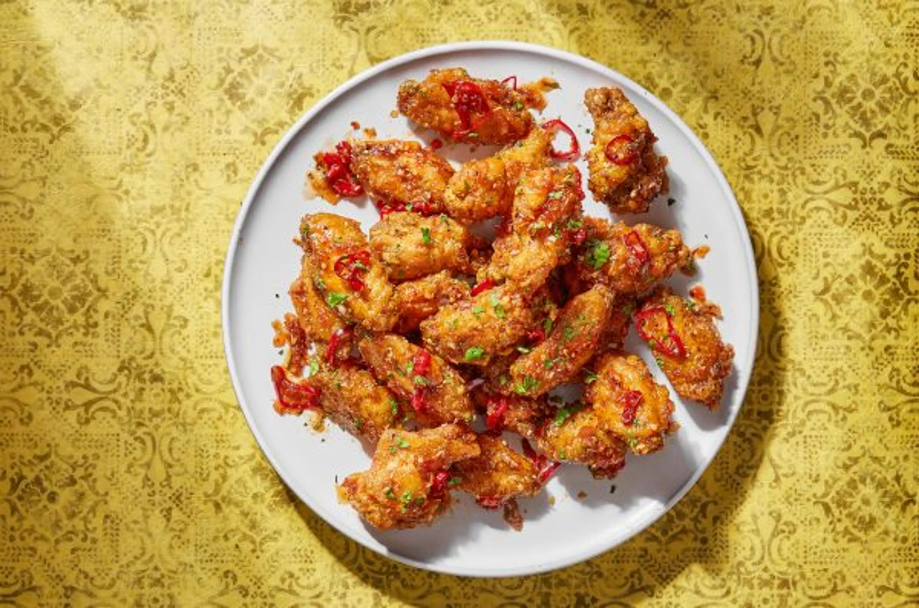 Garlic-Lemon Grass Chicken Wings