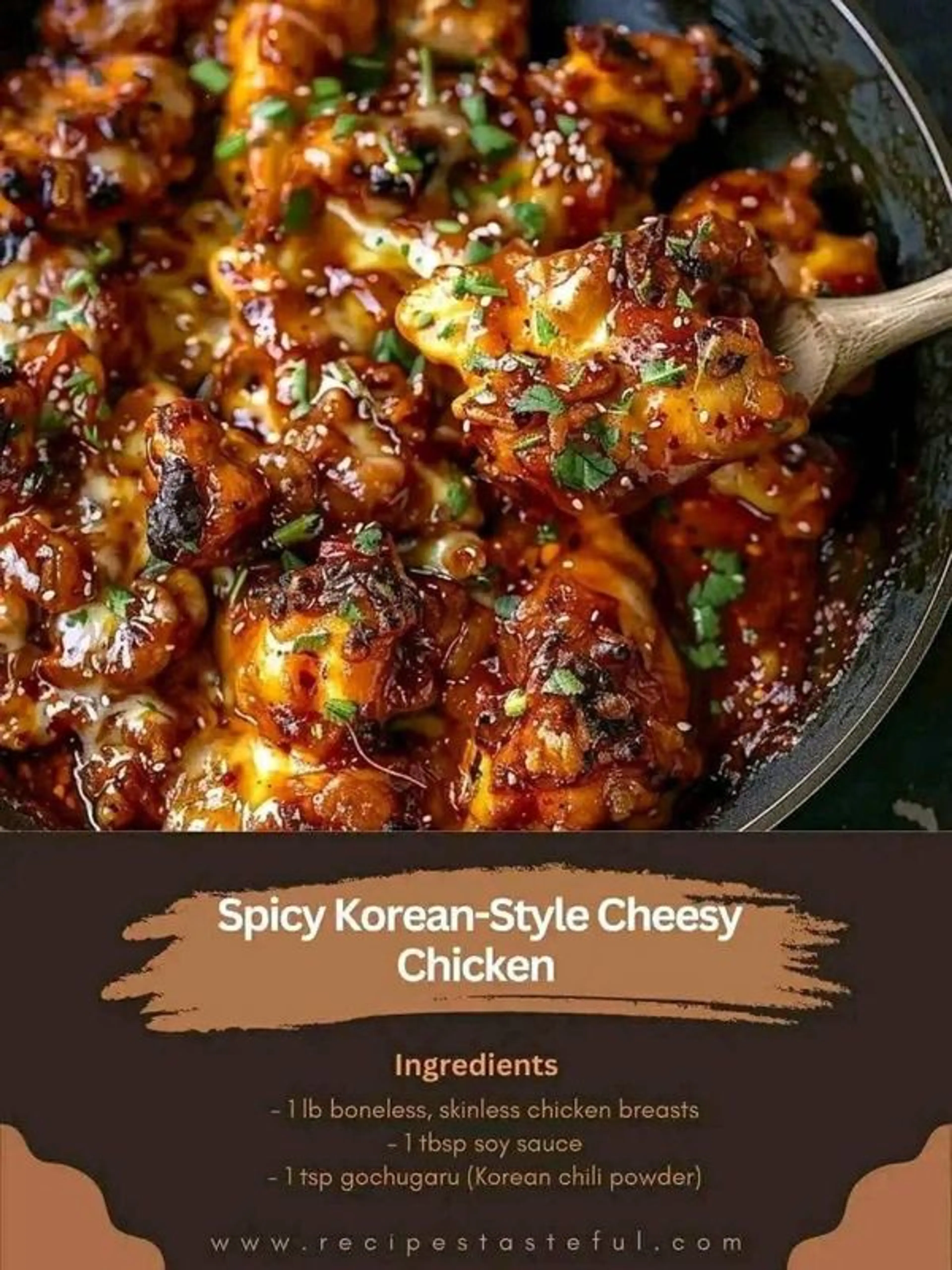 Spicy Korean-style Cheesy Chicken