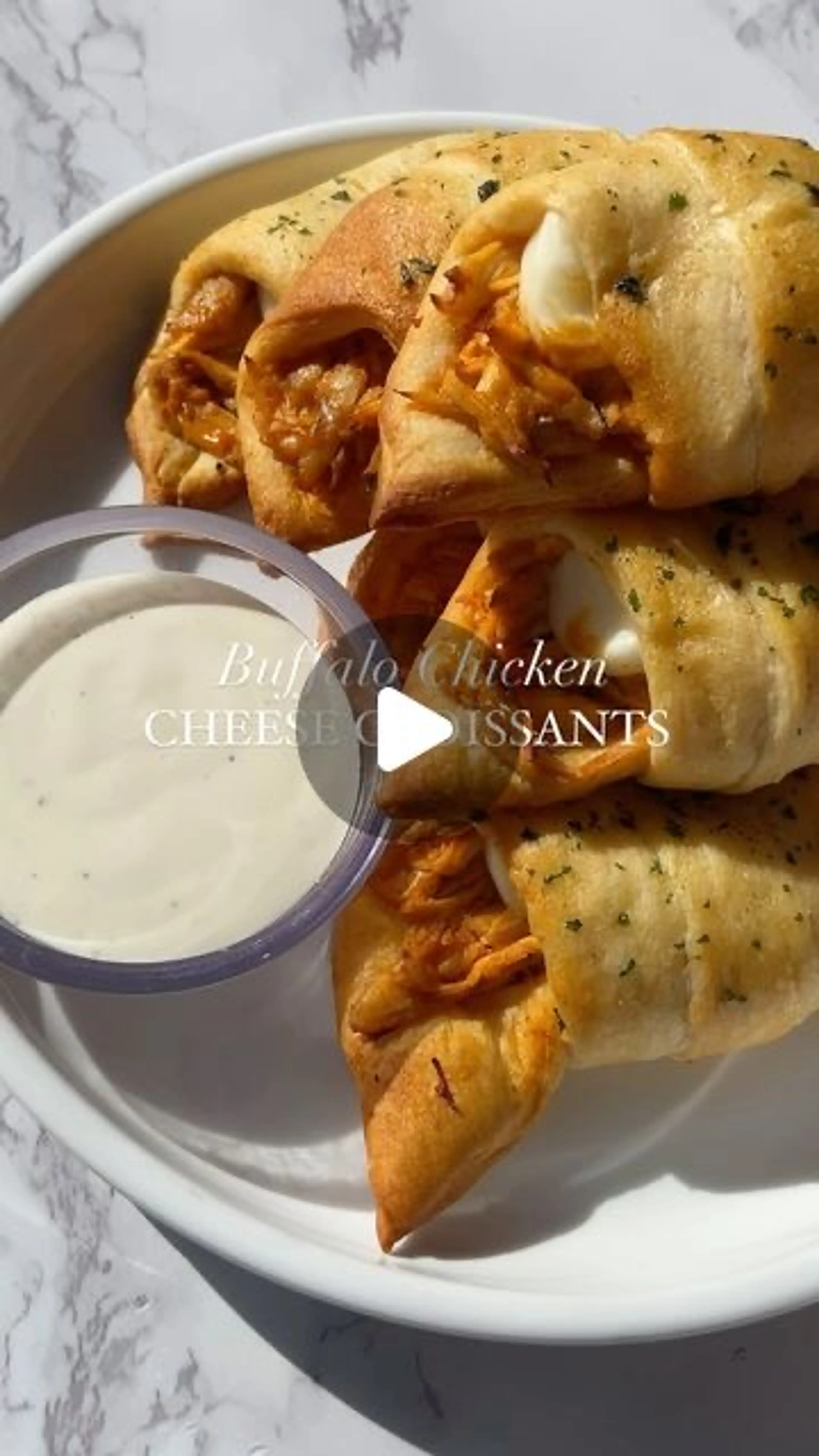 Cheesy Buffalo Chicken Croissant