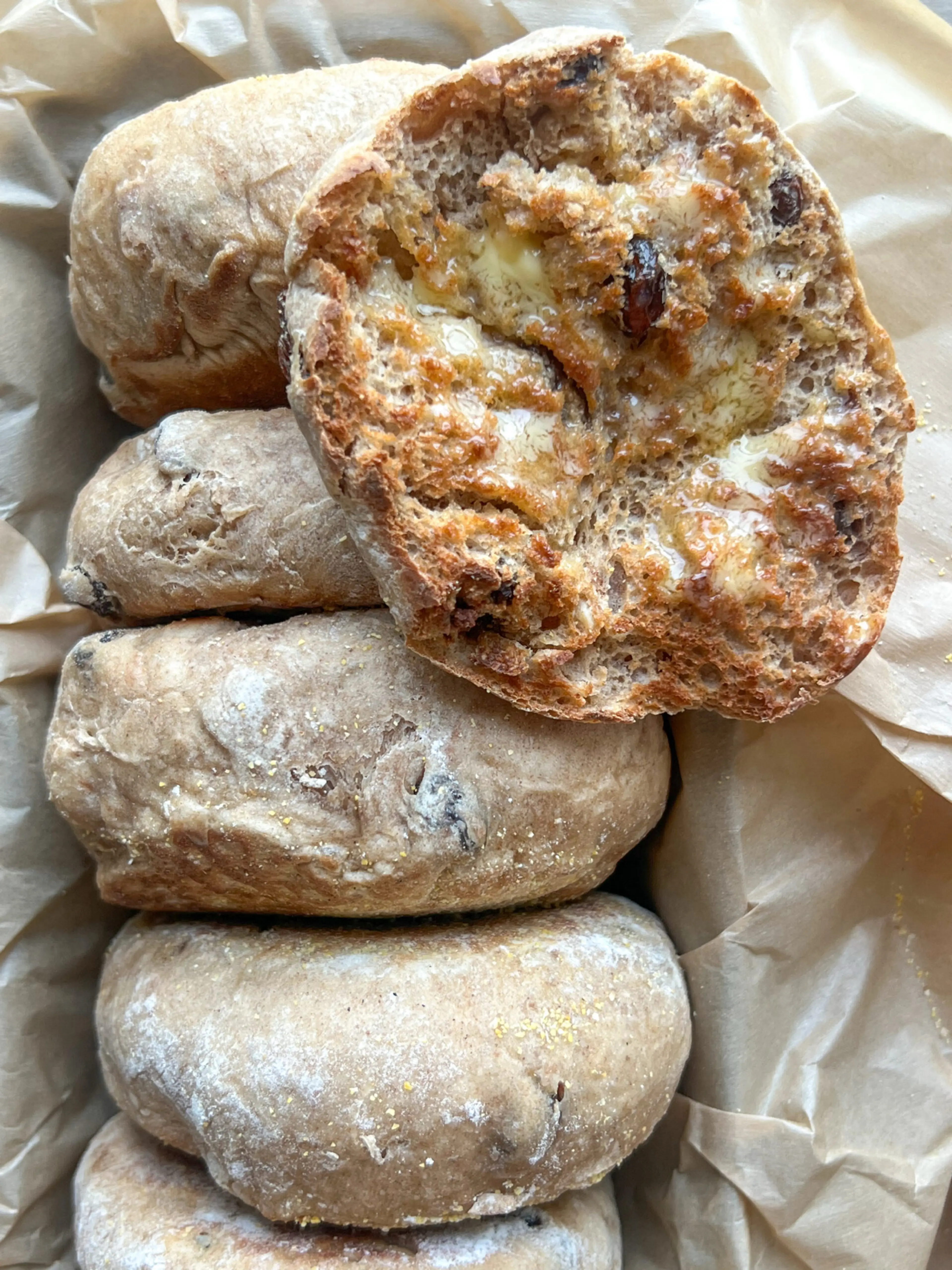 Cinnamon Raisin English Muffins