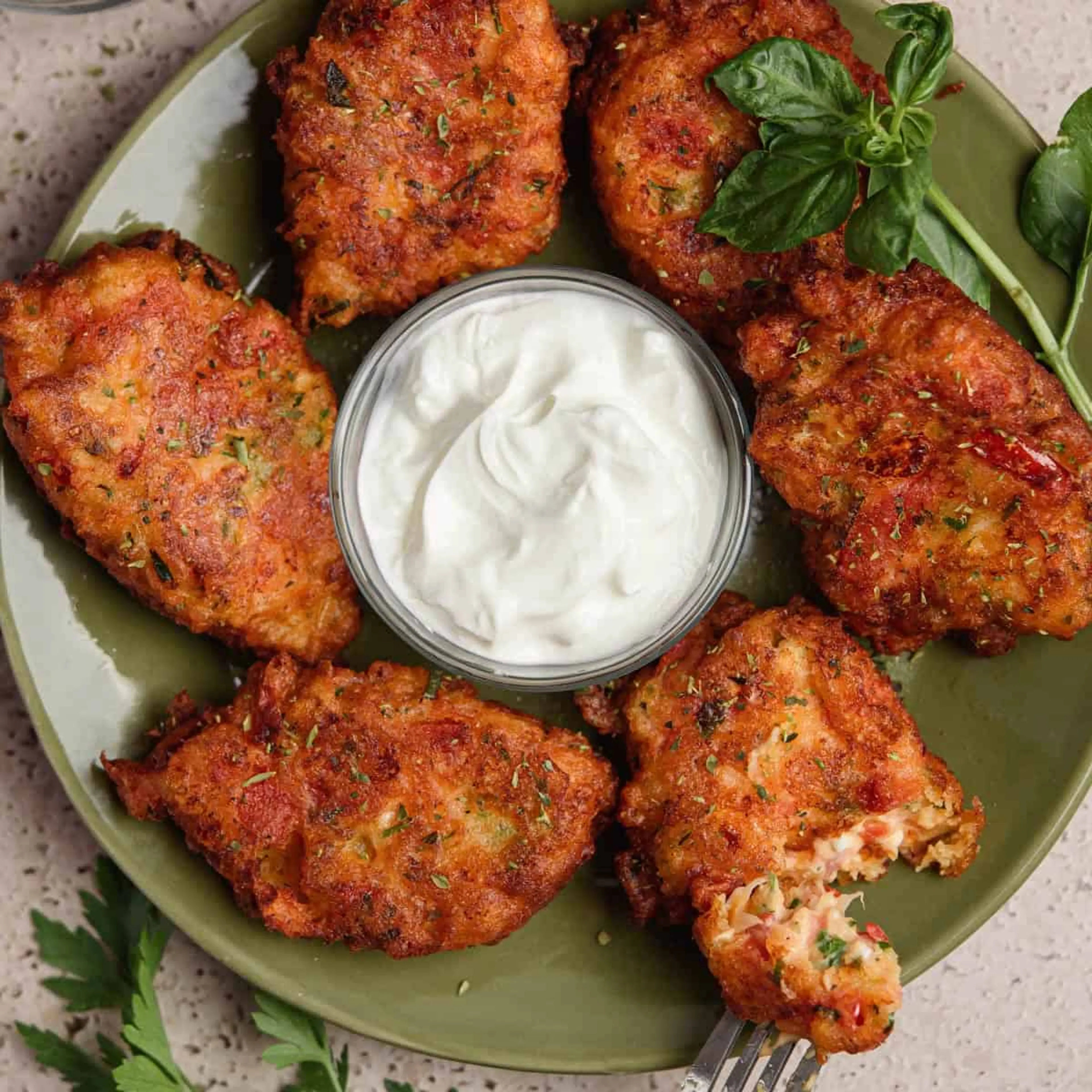 Tomatokeftedes - Greek Tomato Fritters
