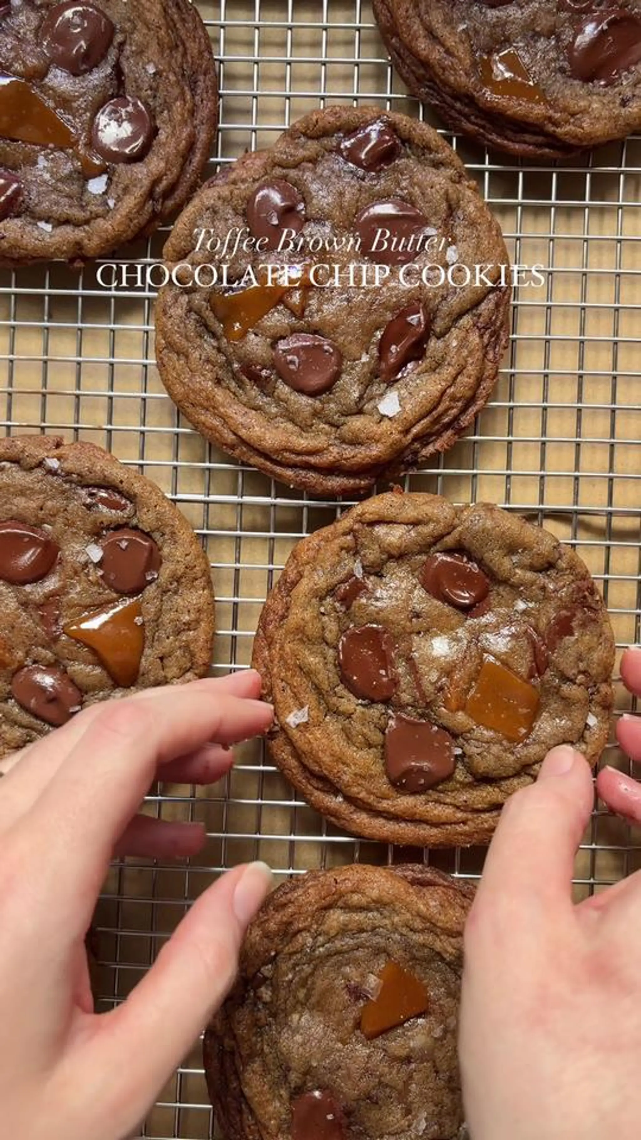 Toffee Brown Butter Chocolate Chip Cookies