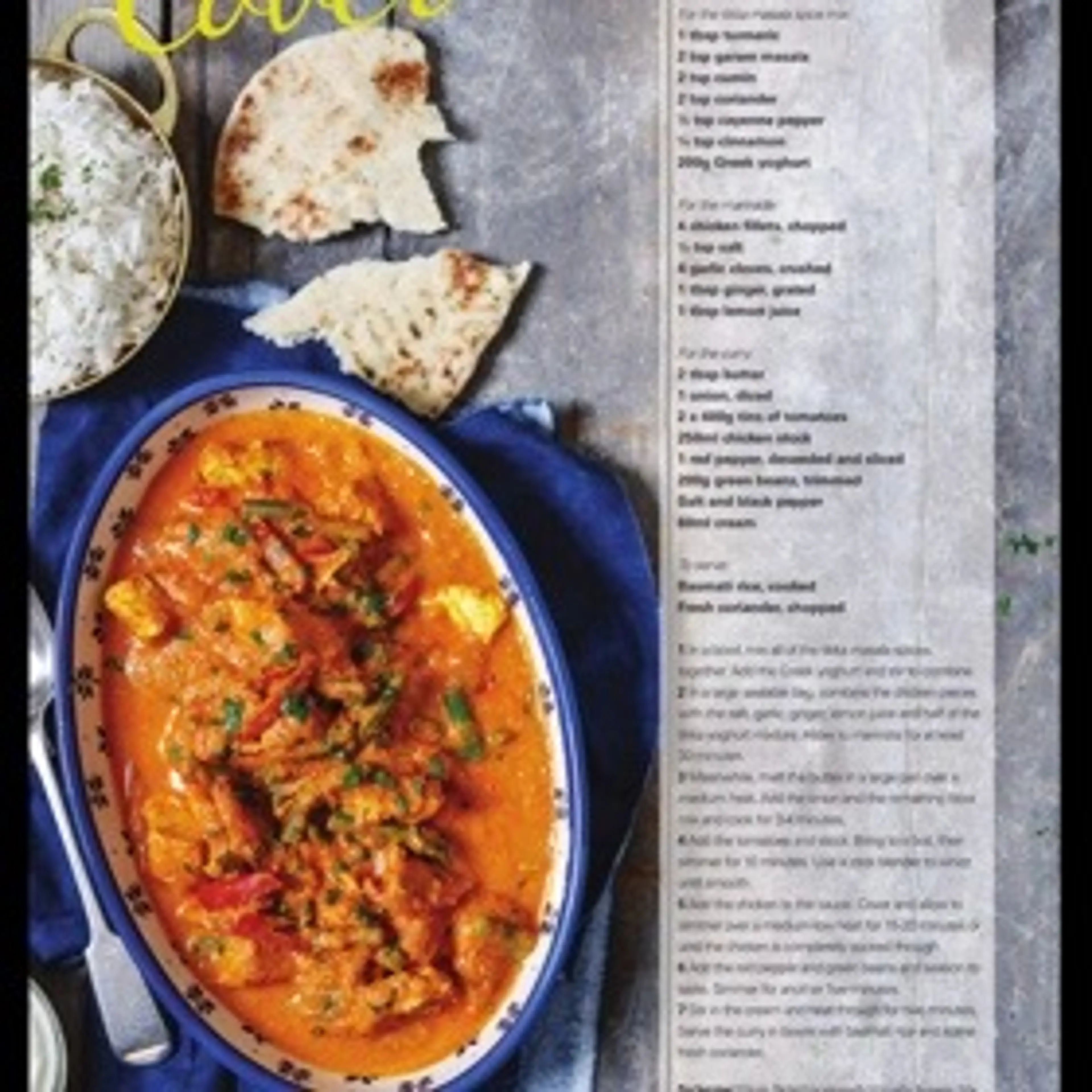 HEALTHY CHICKEN TIKKA MASALA