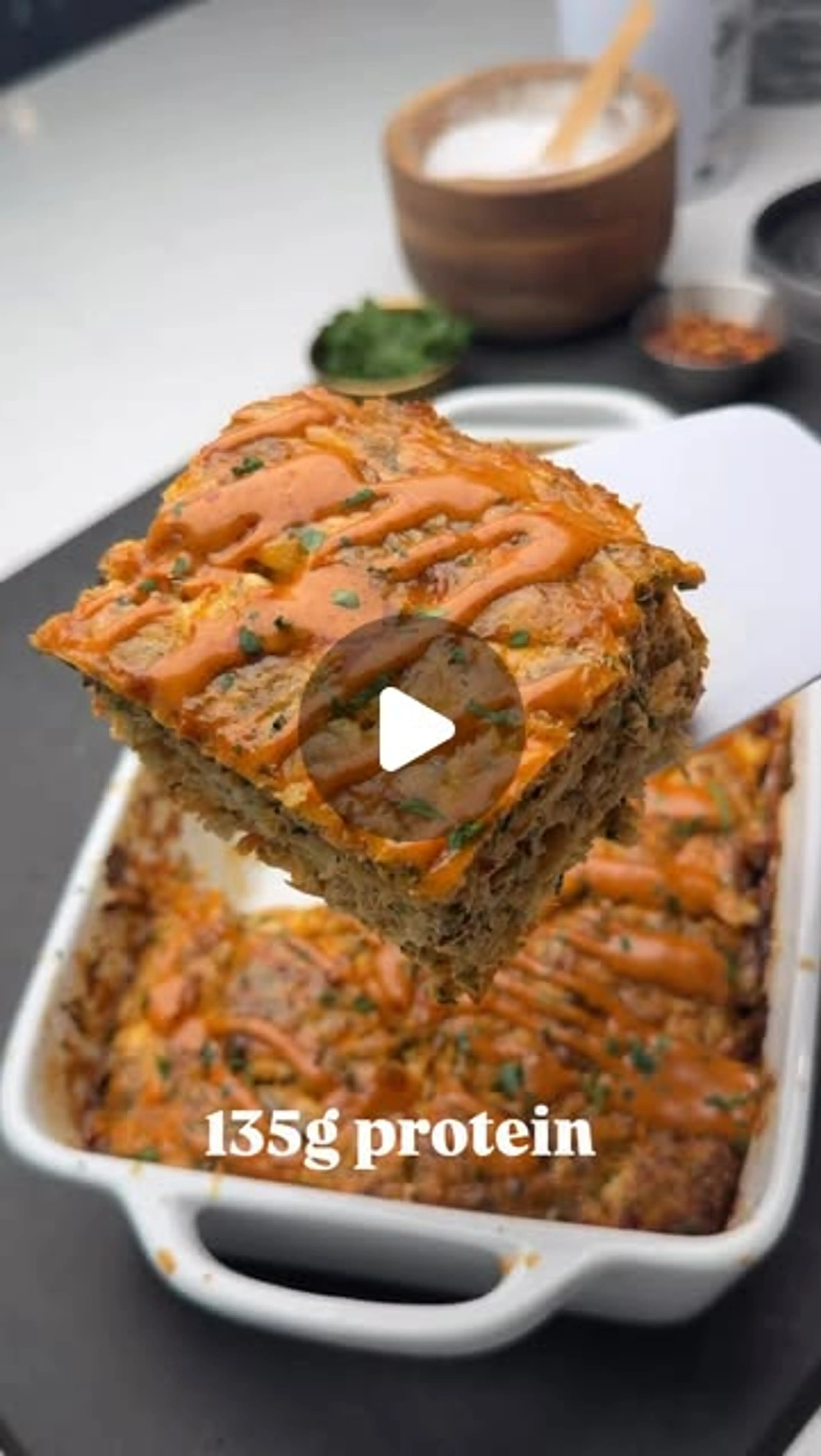 High Protein Breakfast Bake (46g Protein, 6 Net Carbs