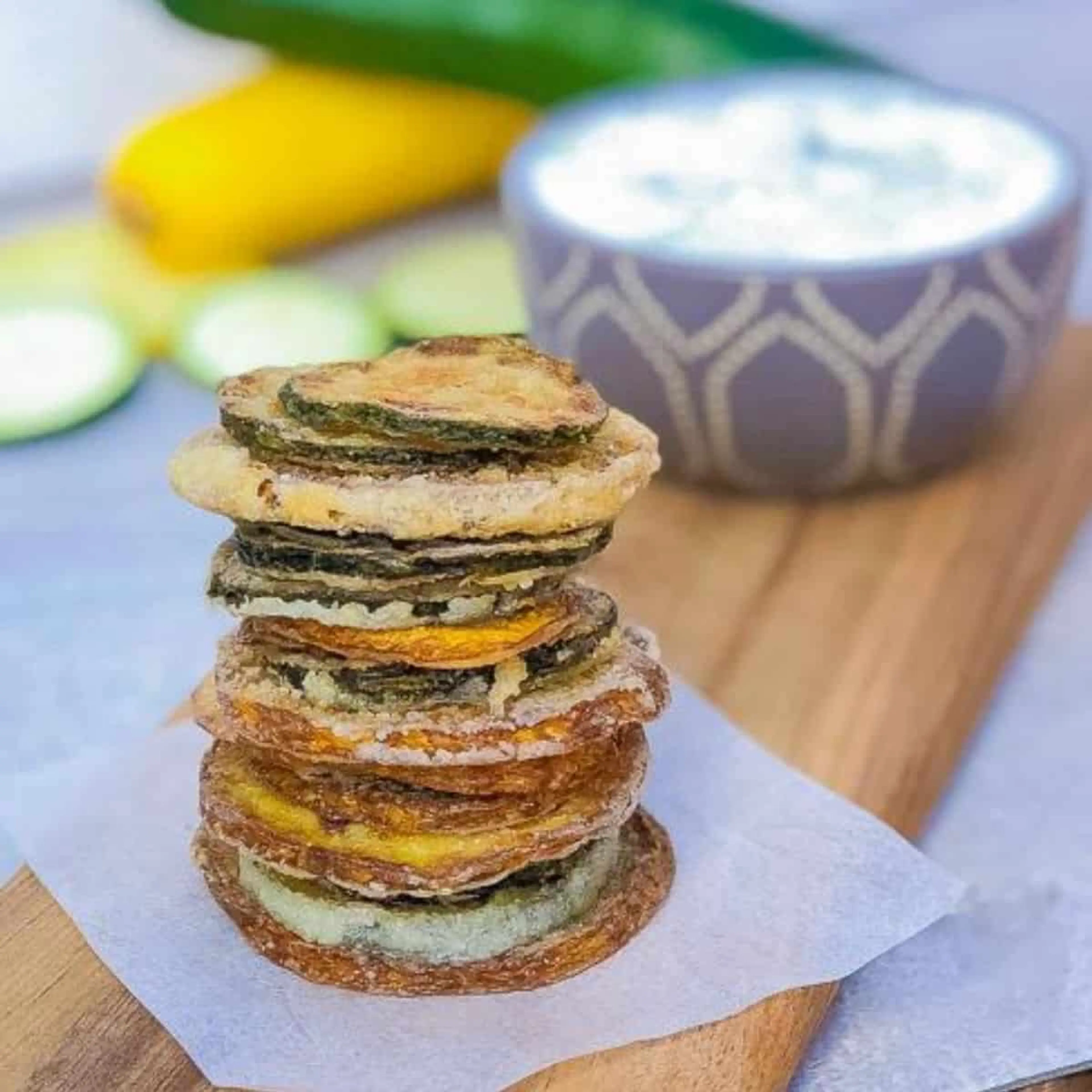 **CRISPY Fried Zucchini Chips