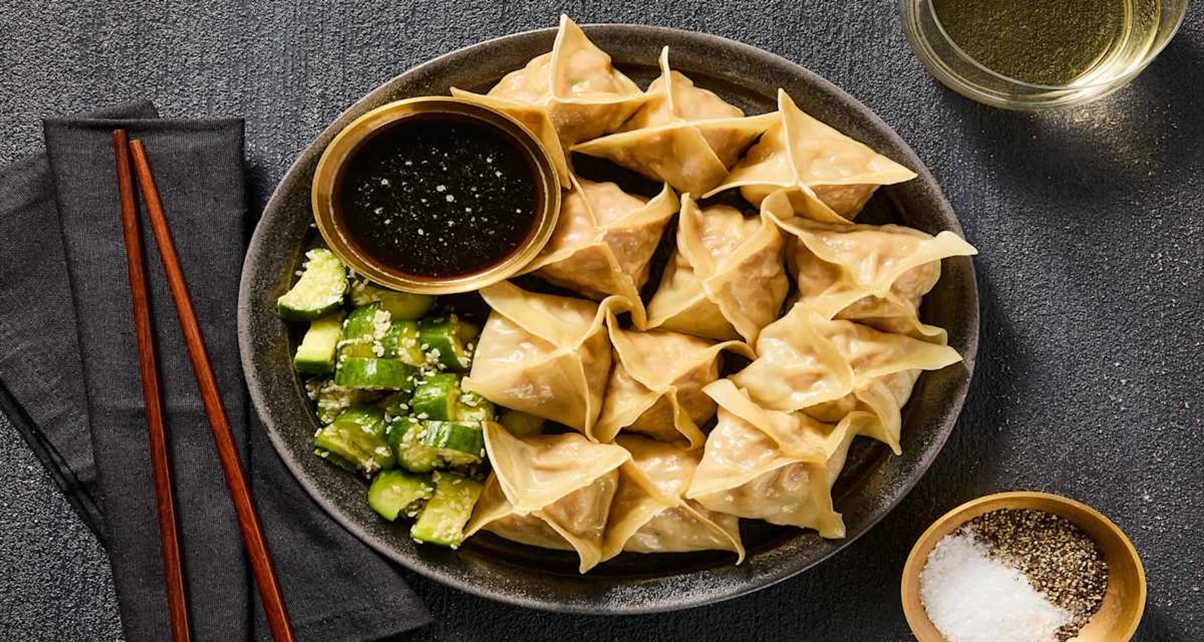 Handmade Soy-Ginger Pork Wontons Supercharge your skills wit