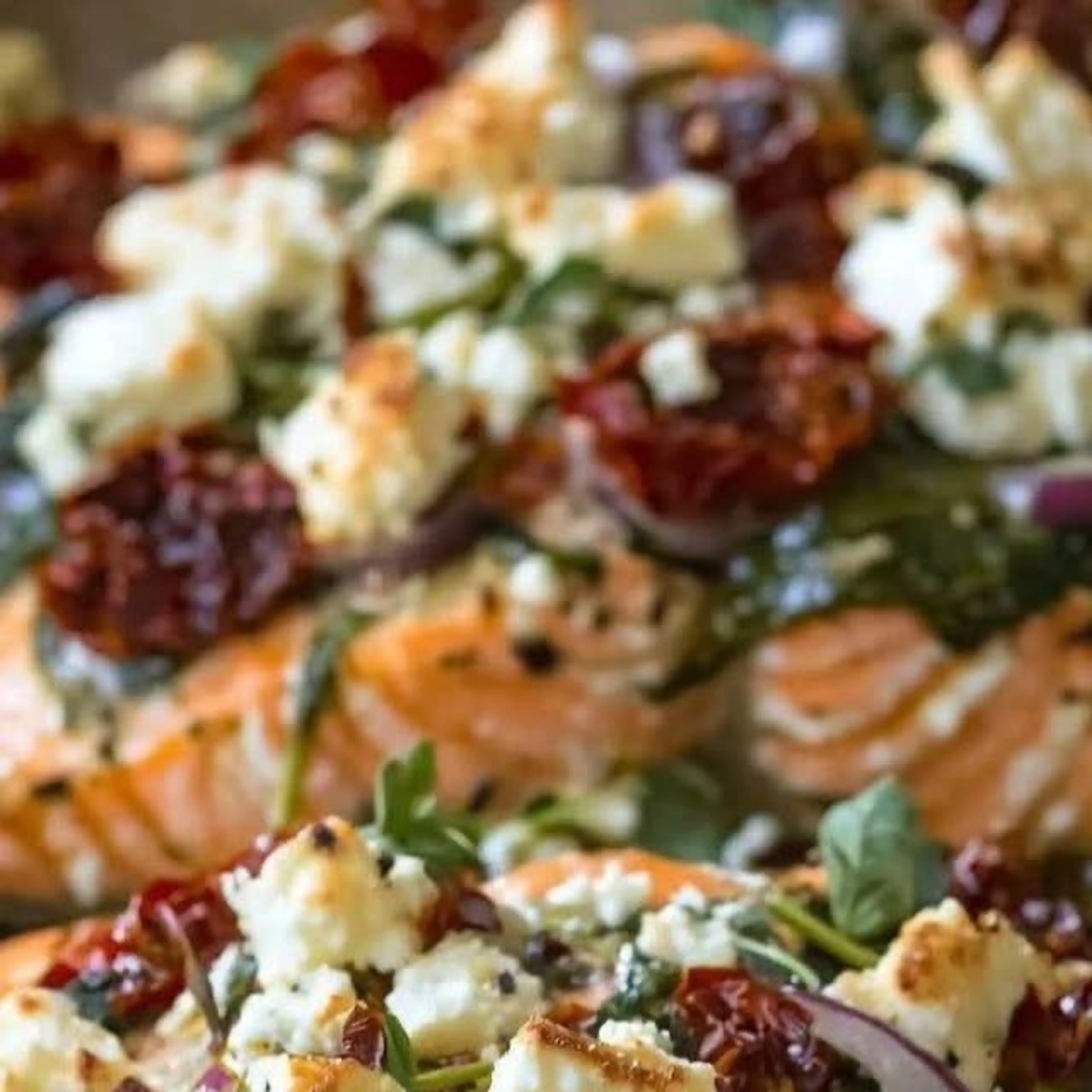 Mediterranean Baked Salmon with Feta