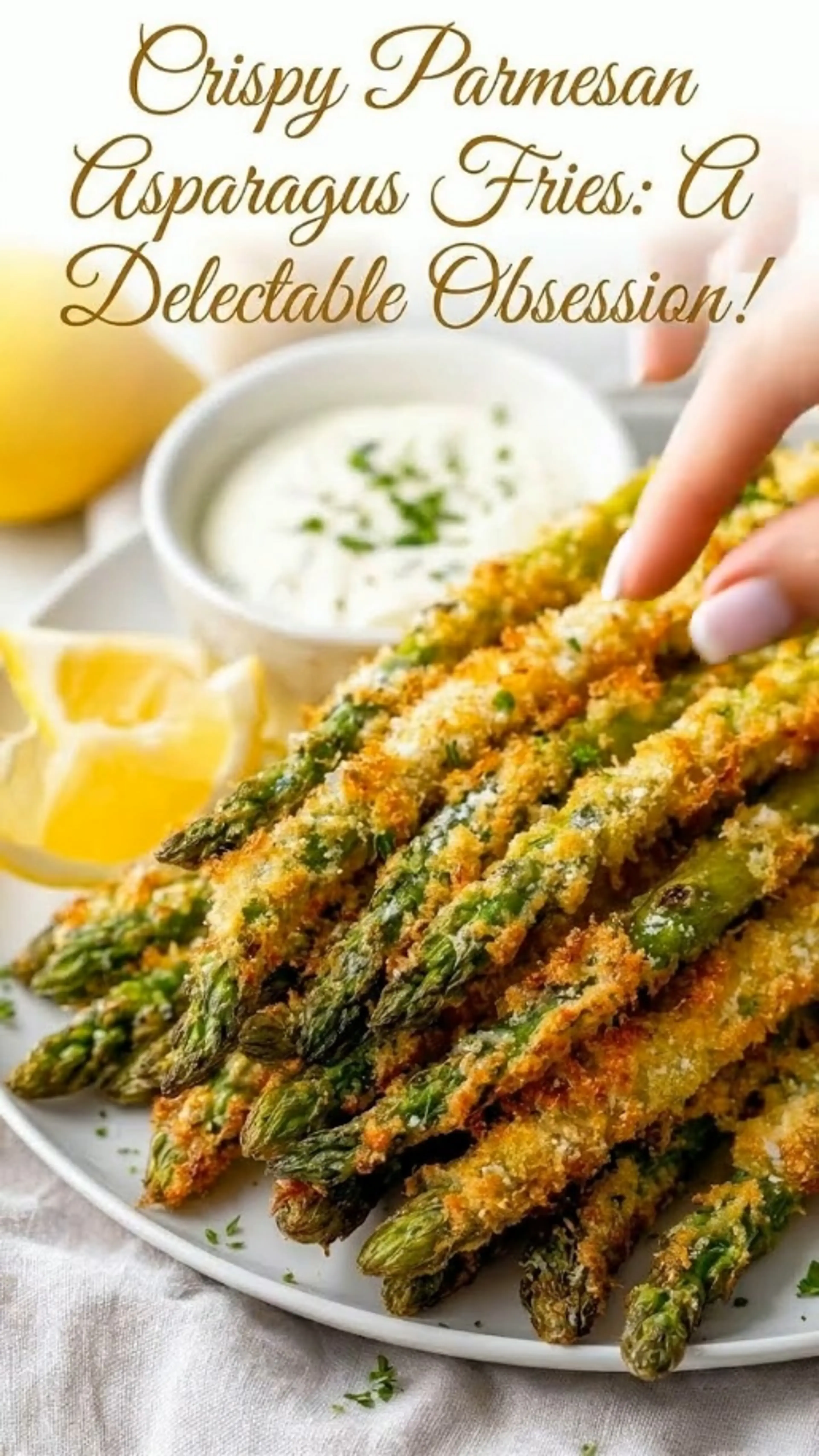 Crispy Parmesan Asparagus Fries
