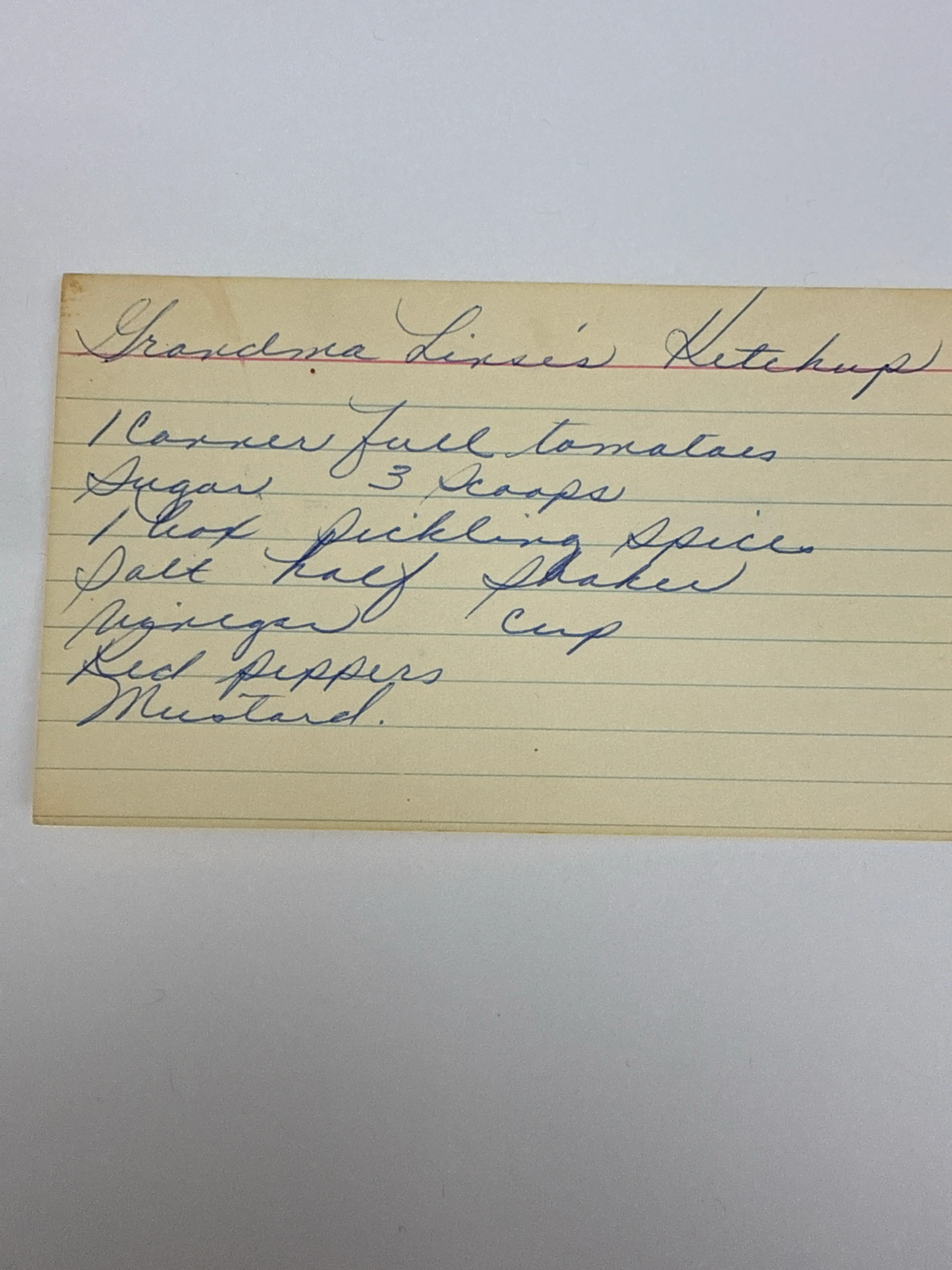 Grandma Linses’ Ketchup