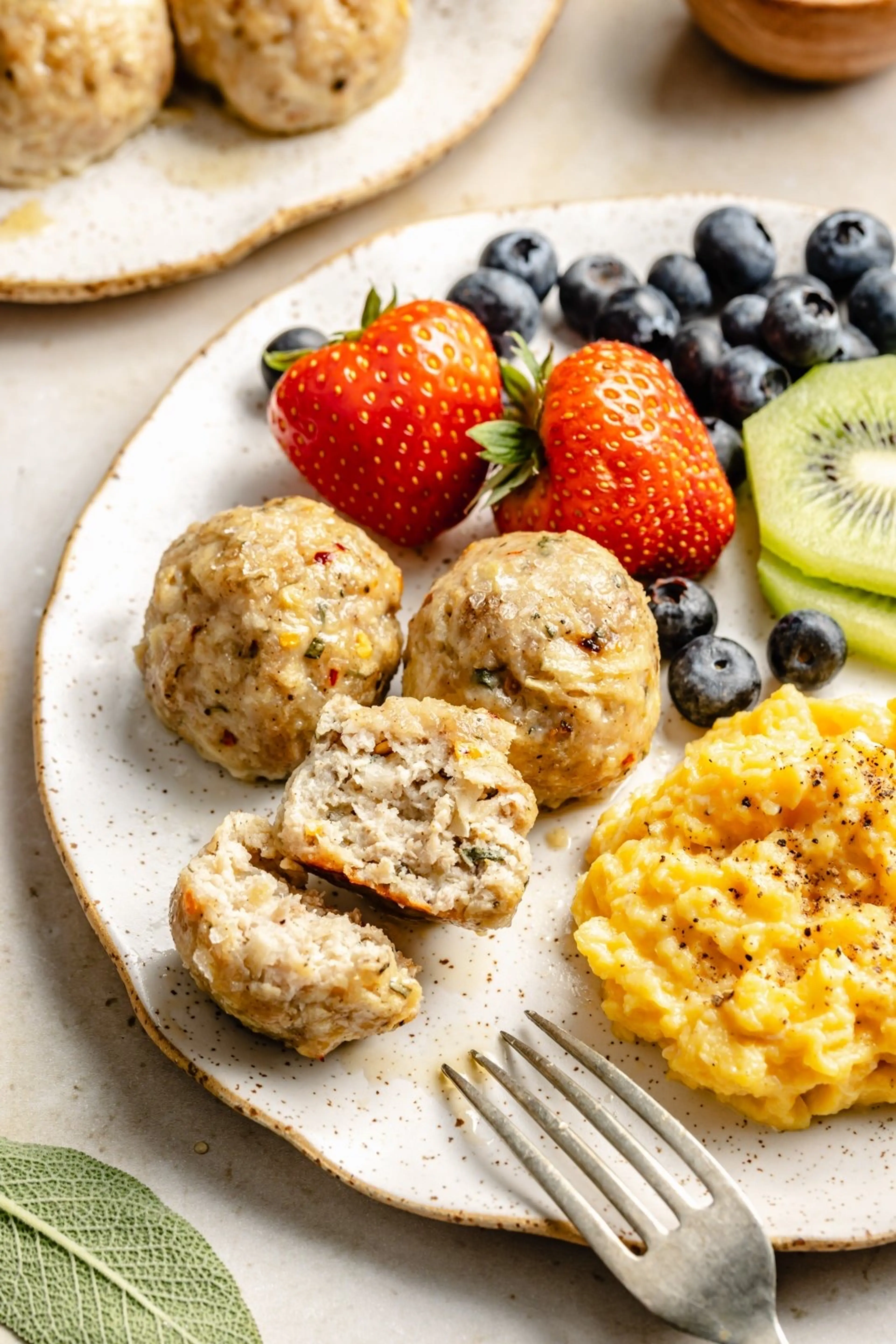 Maple Apple Breakfast Chicken Meatballs