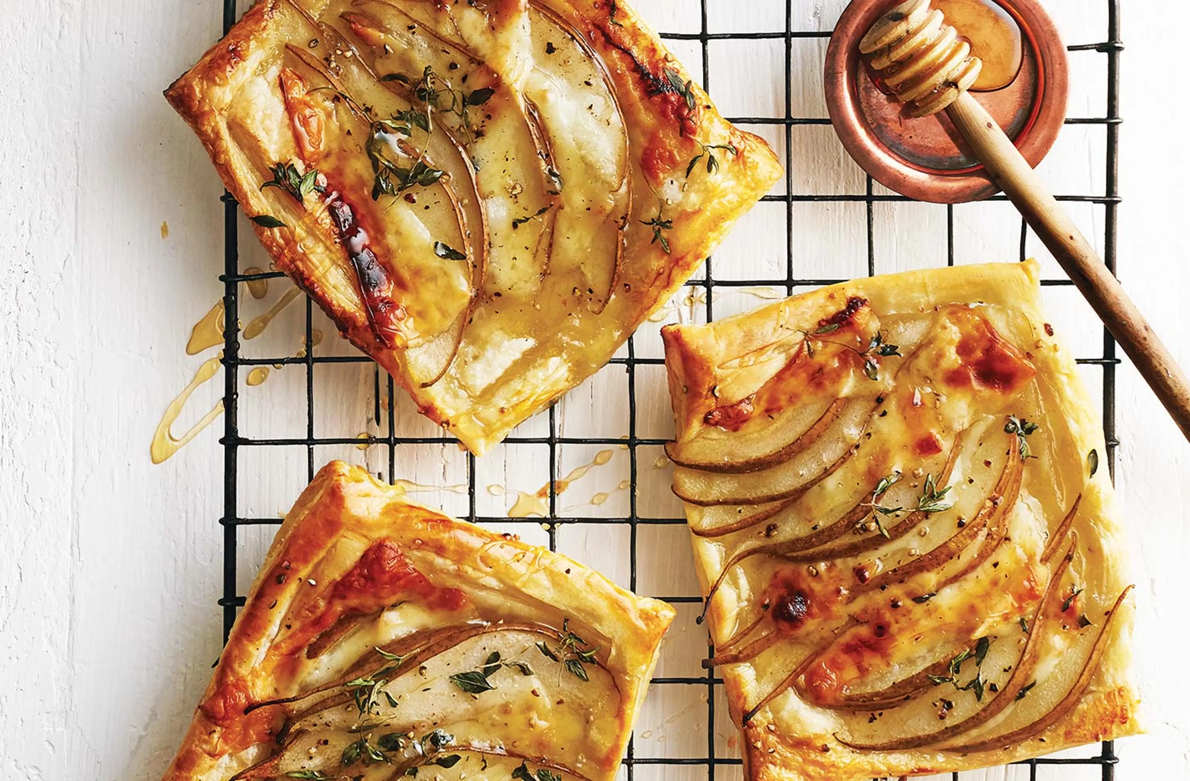 Pear and cheese tarts