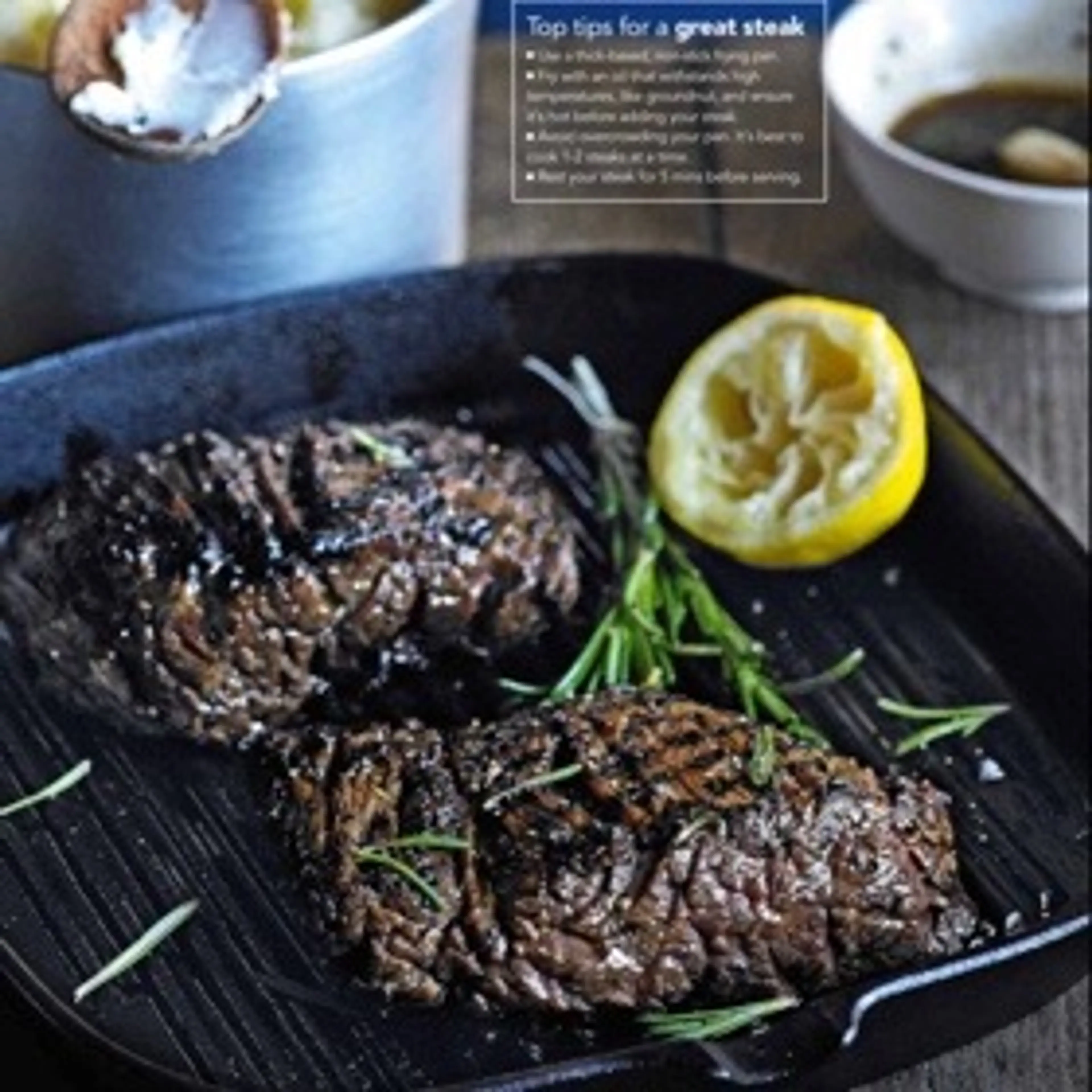 Soy marinated steak