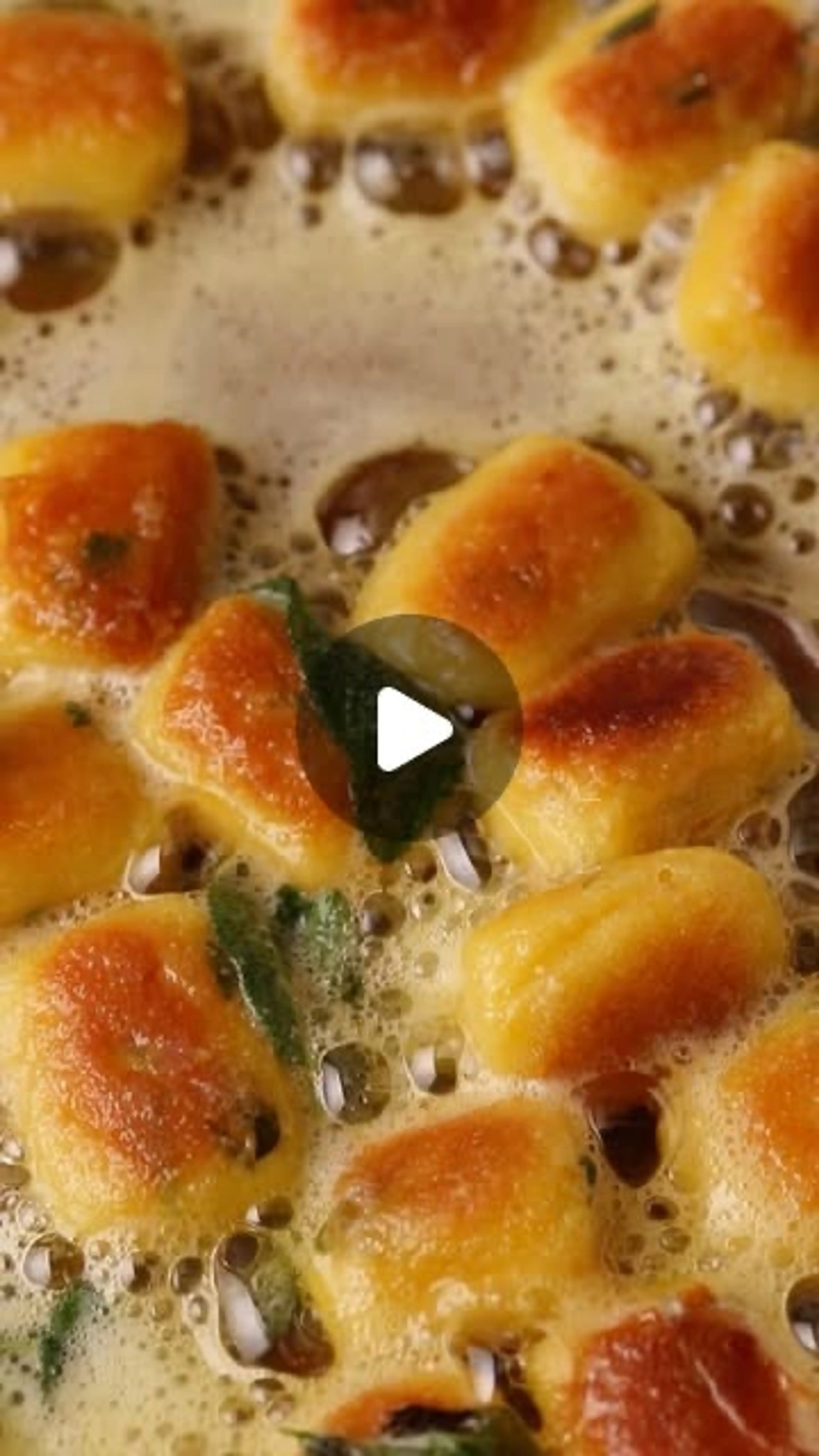 Golden Crispy Parisian Gnocchi in a Brown Butter