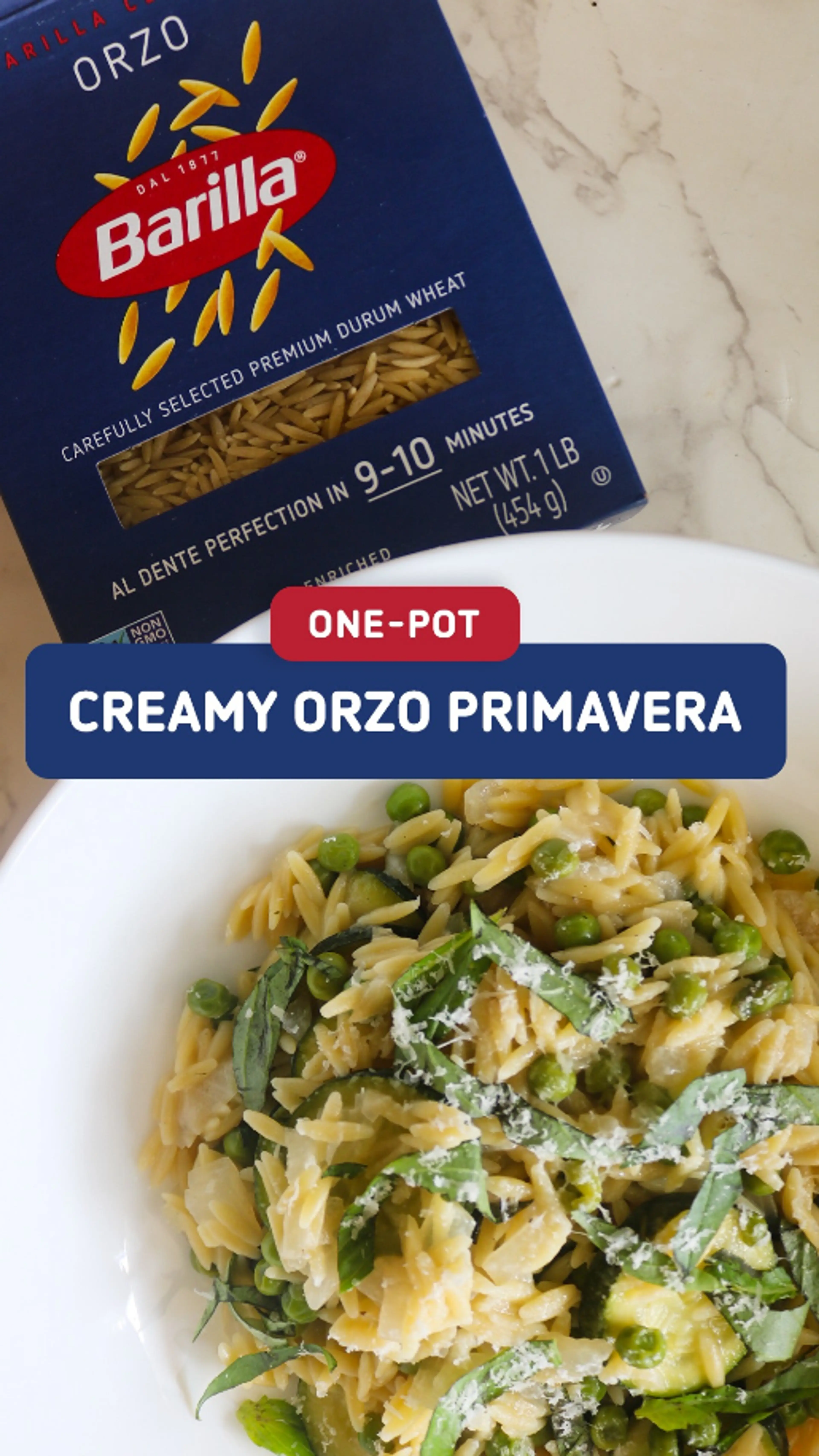 Creamy Orzo Primavera