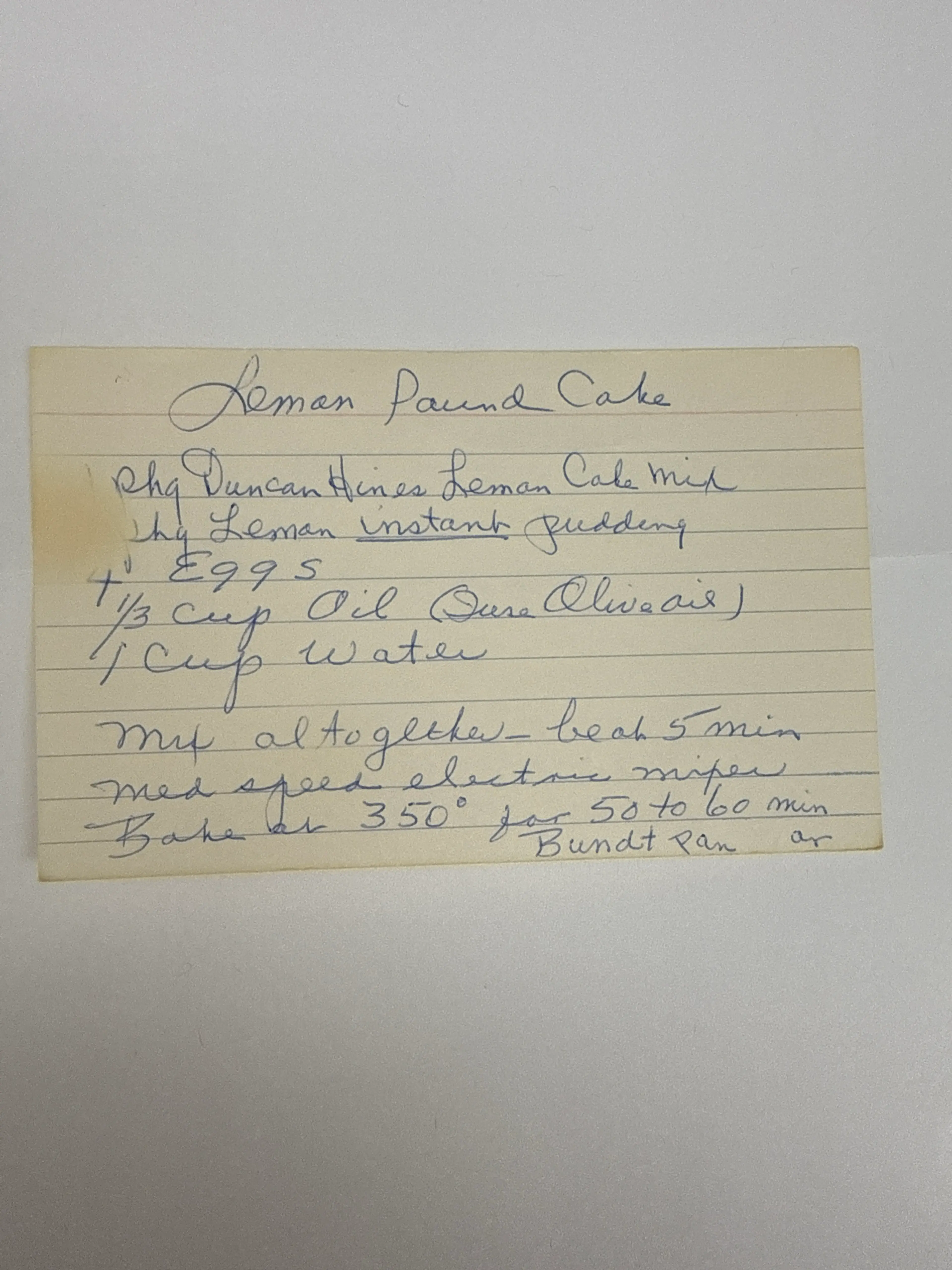 Lemon Pound Cake
