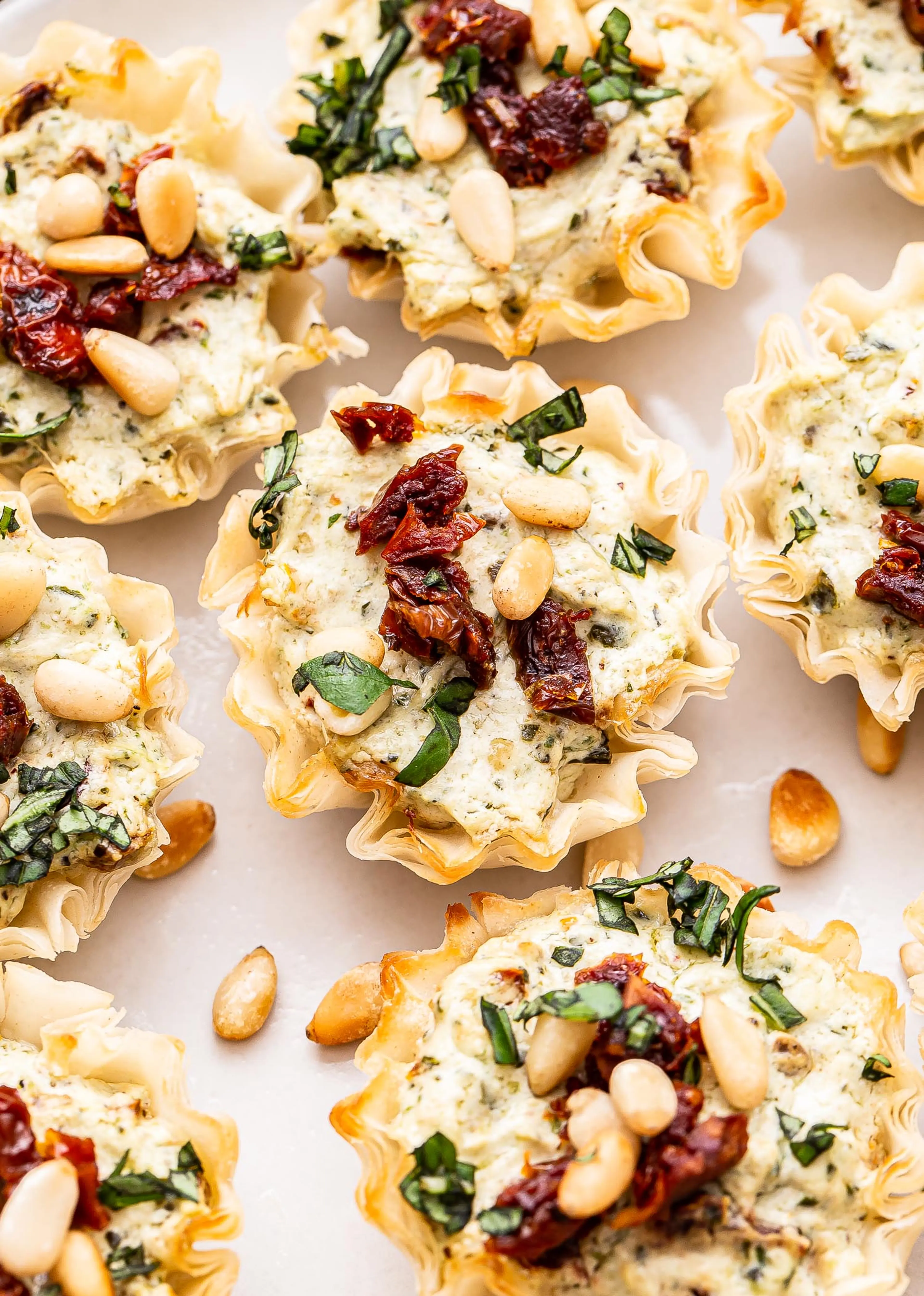 Sun Dried Tomato Pesto Goat Cheese Bites