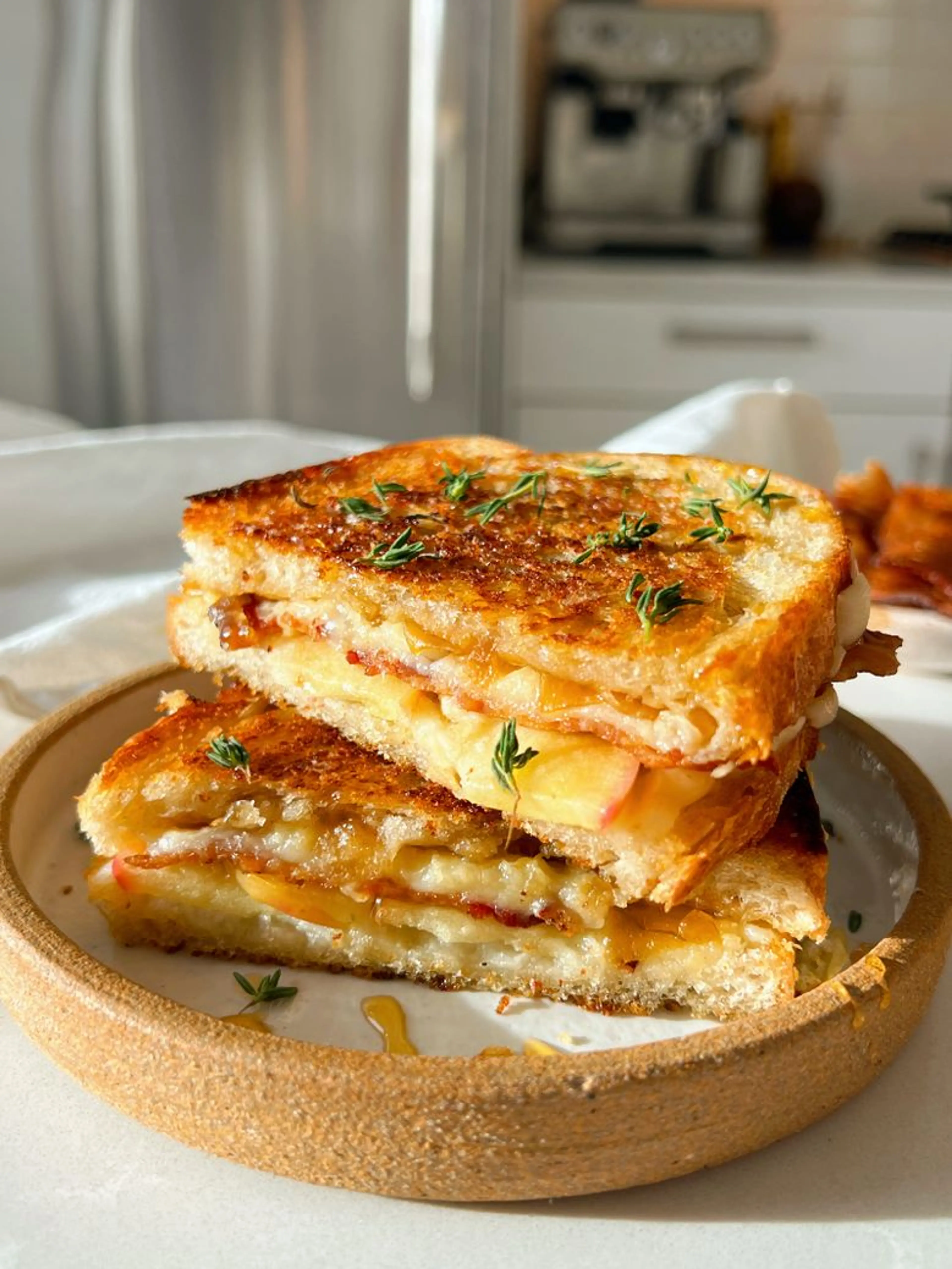 Apple and Bacon Grilled Cheese