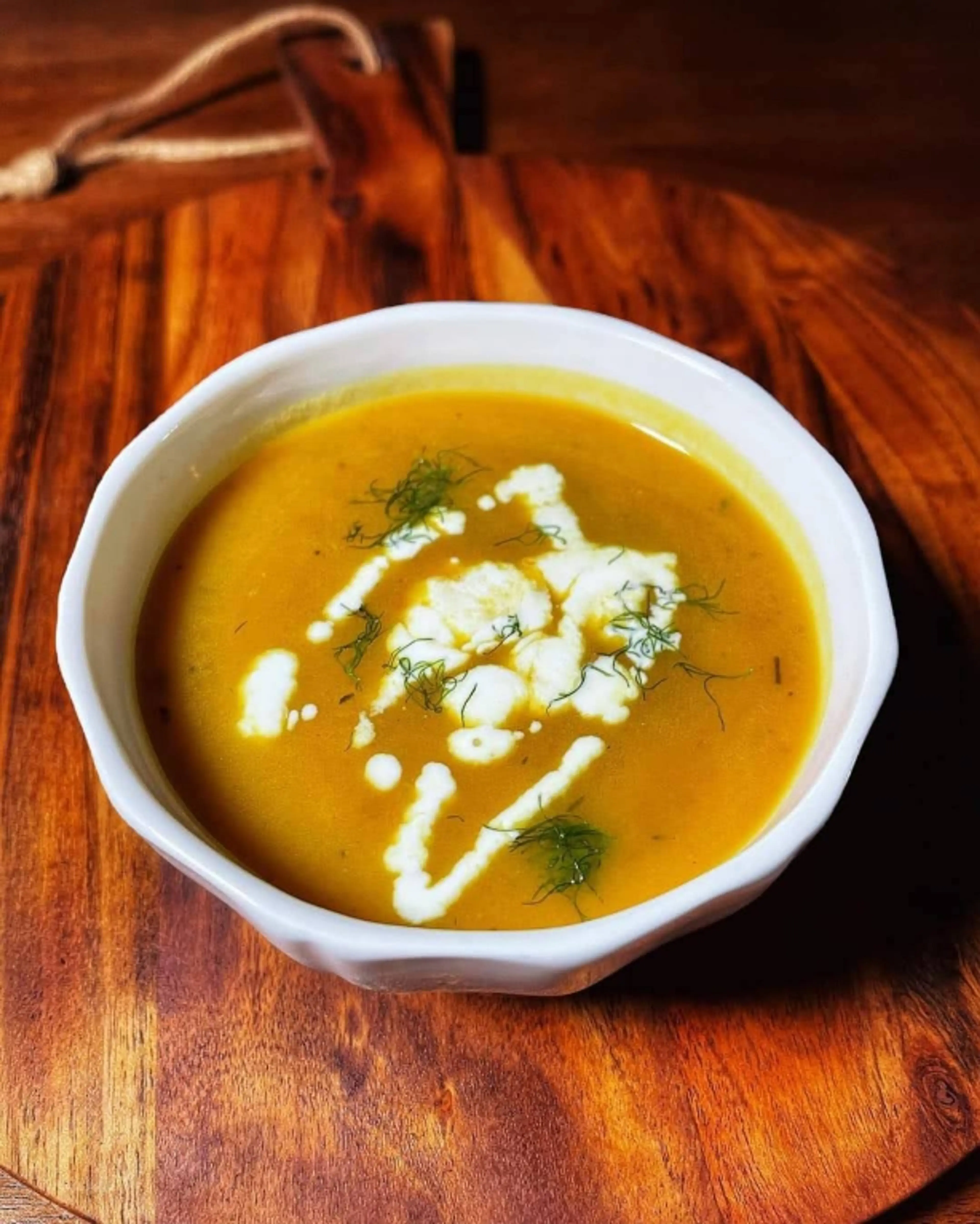 Josh Hunts Smoked Butternut Squash & Fennel Soup
