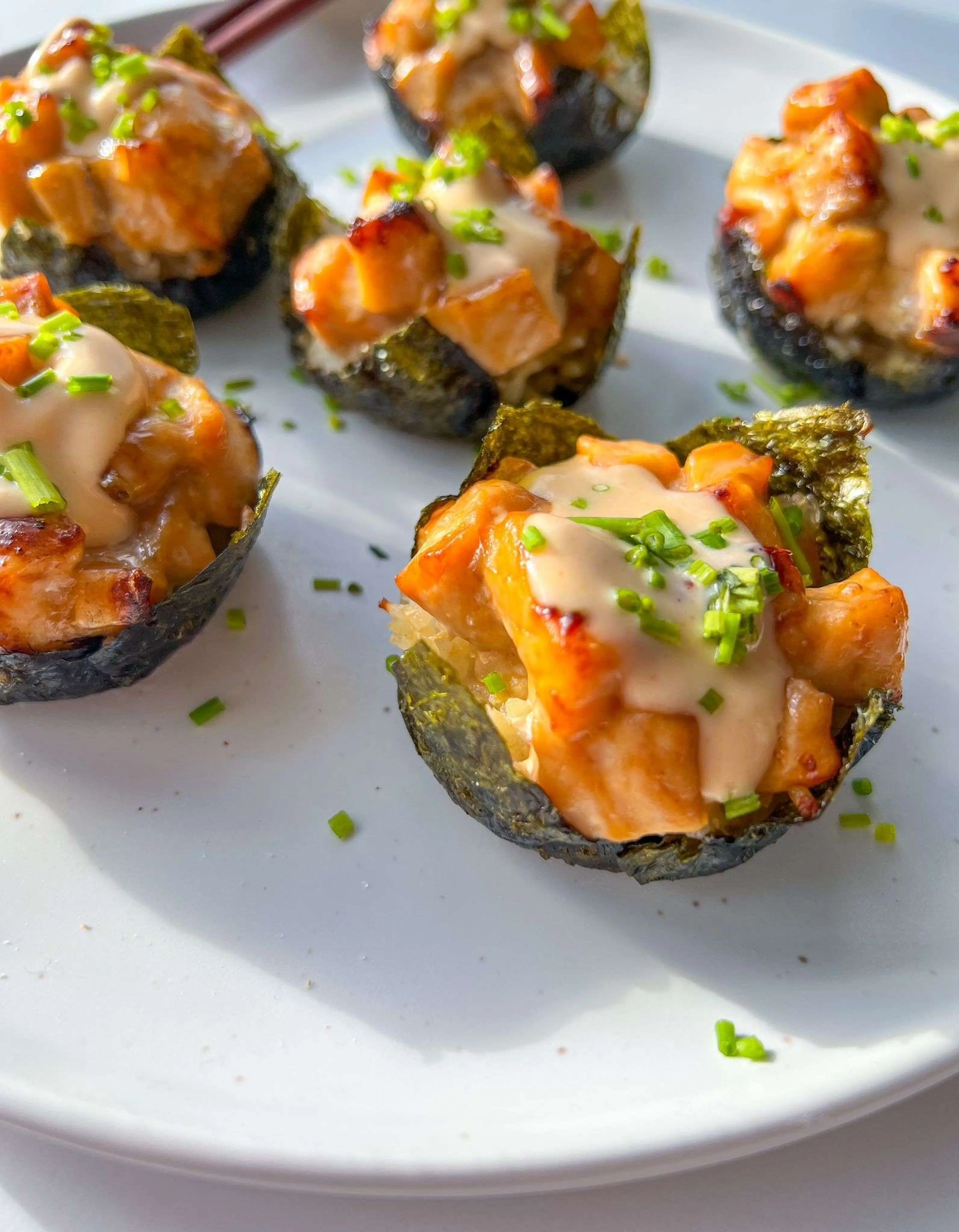 Salmon Sushi Cups