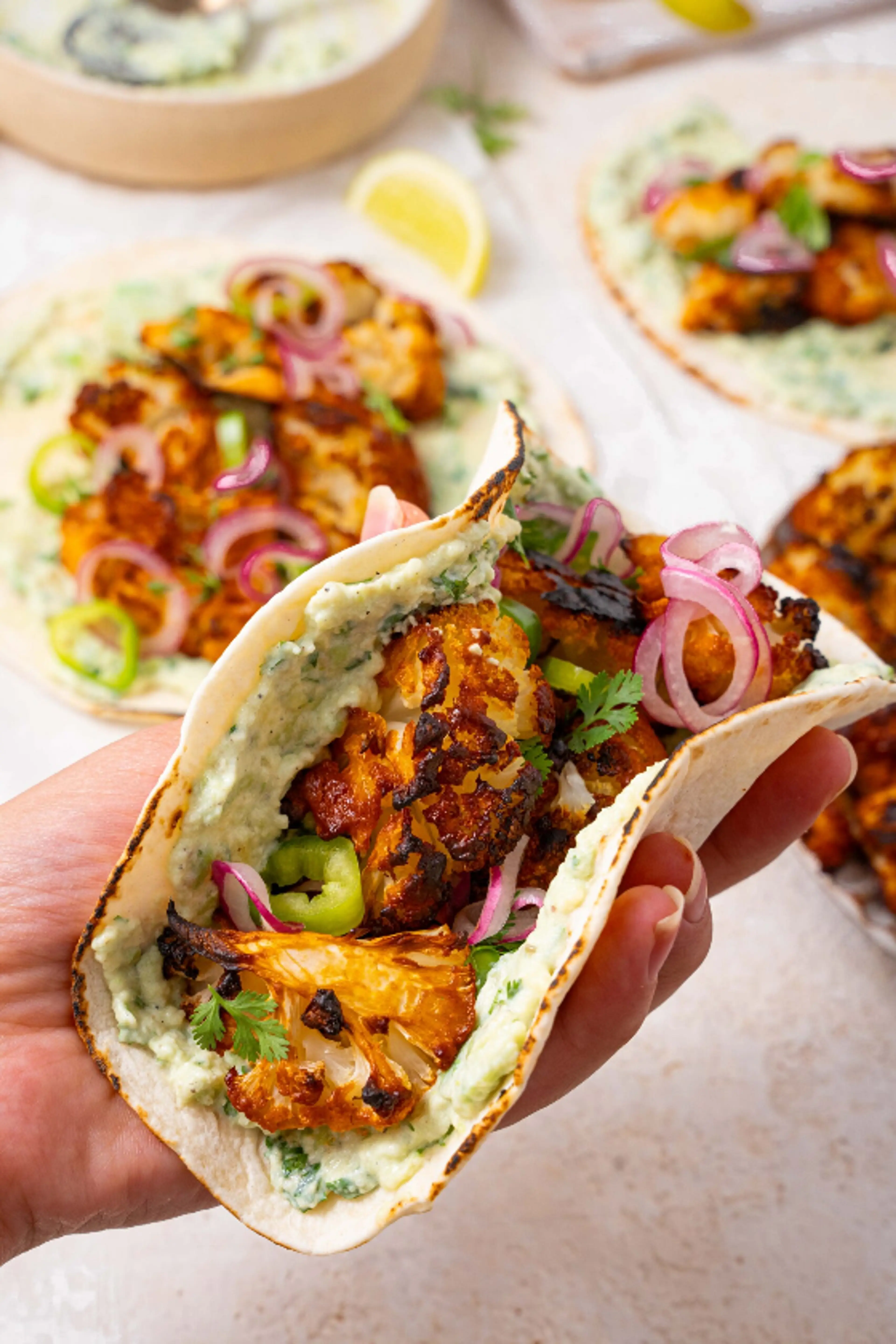 Spicy Cauliflower Tacos