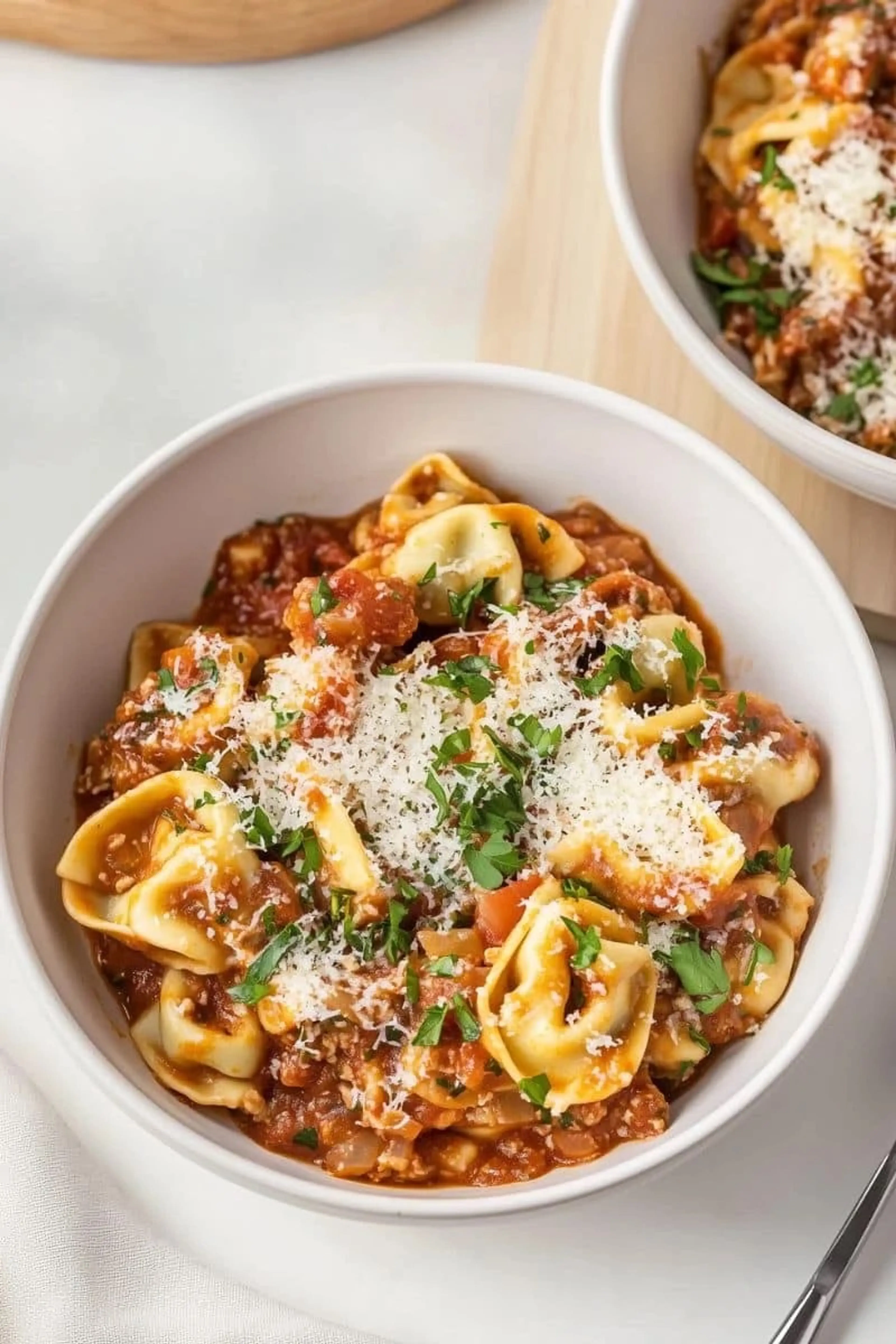 Crockpot Cheesy Tortellini