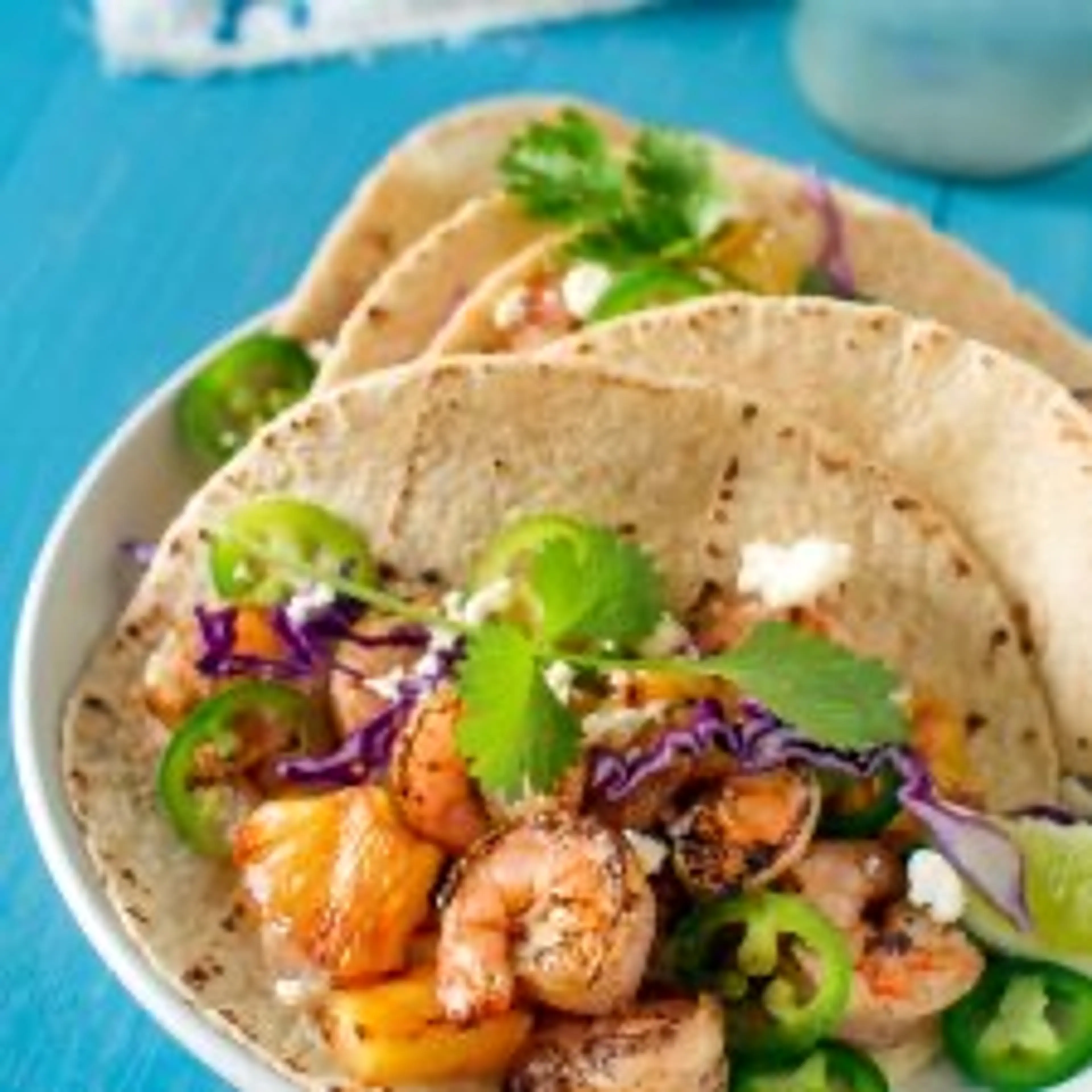 Grilled Shrimp and Pineapple Tacos