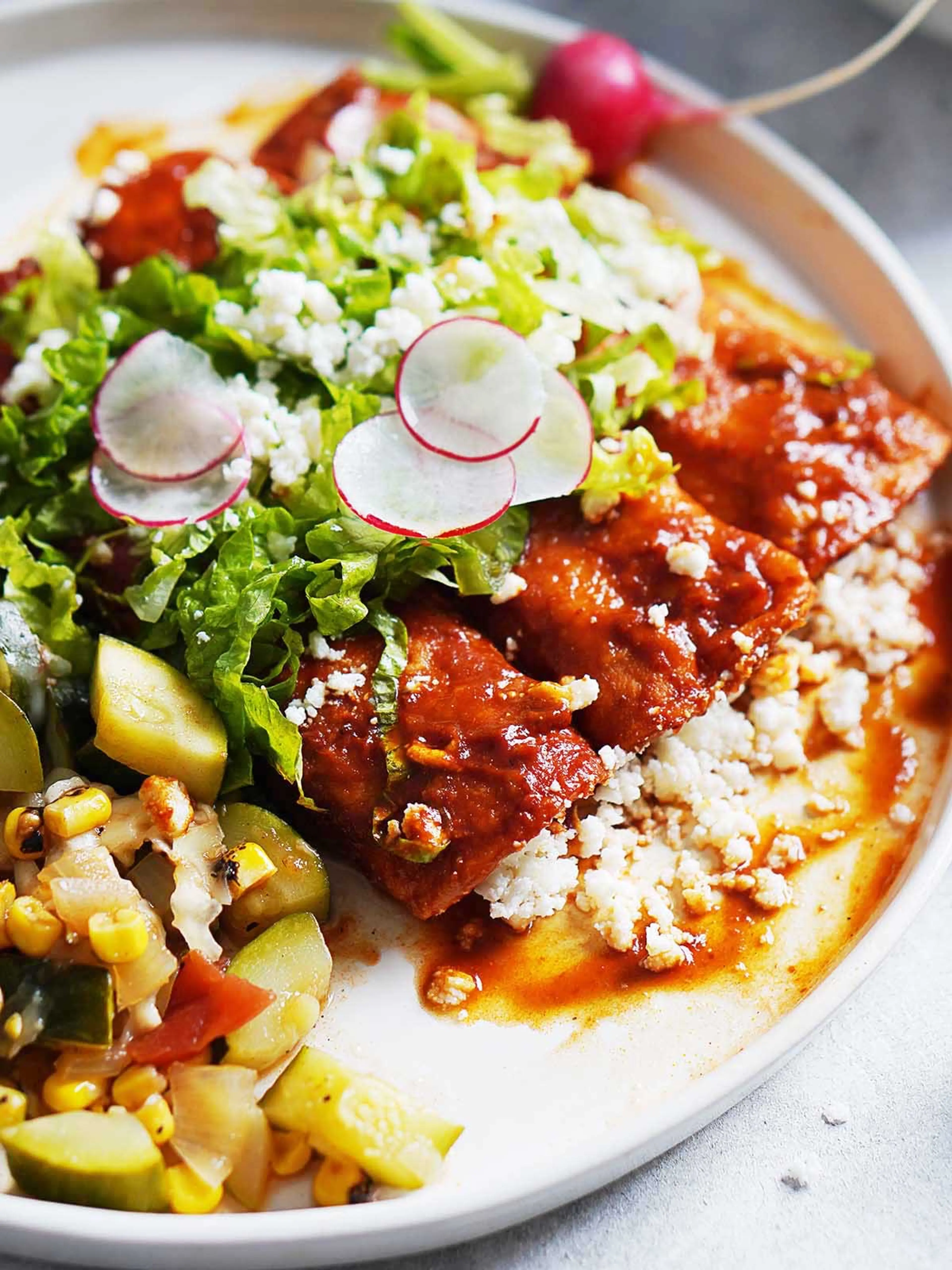 Authentic Enchiladas Rojas