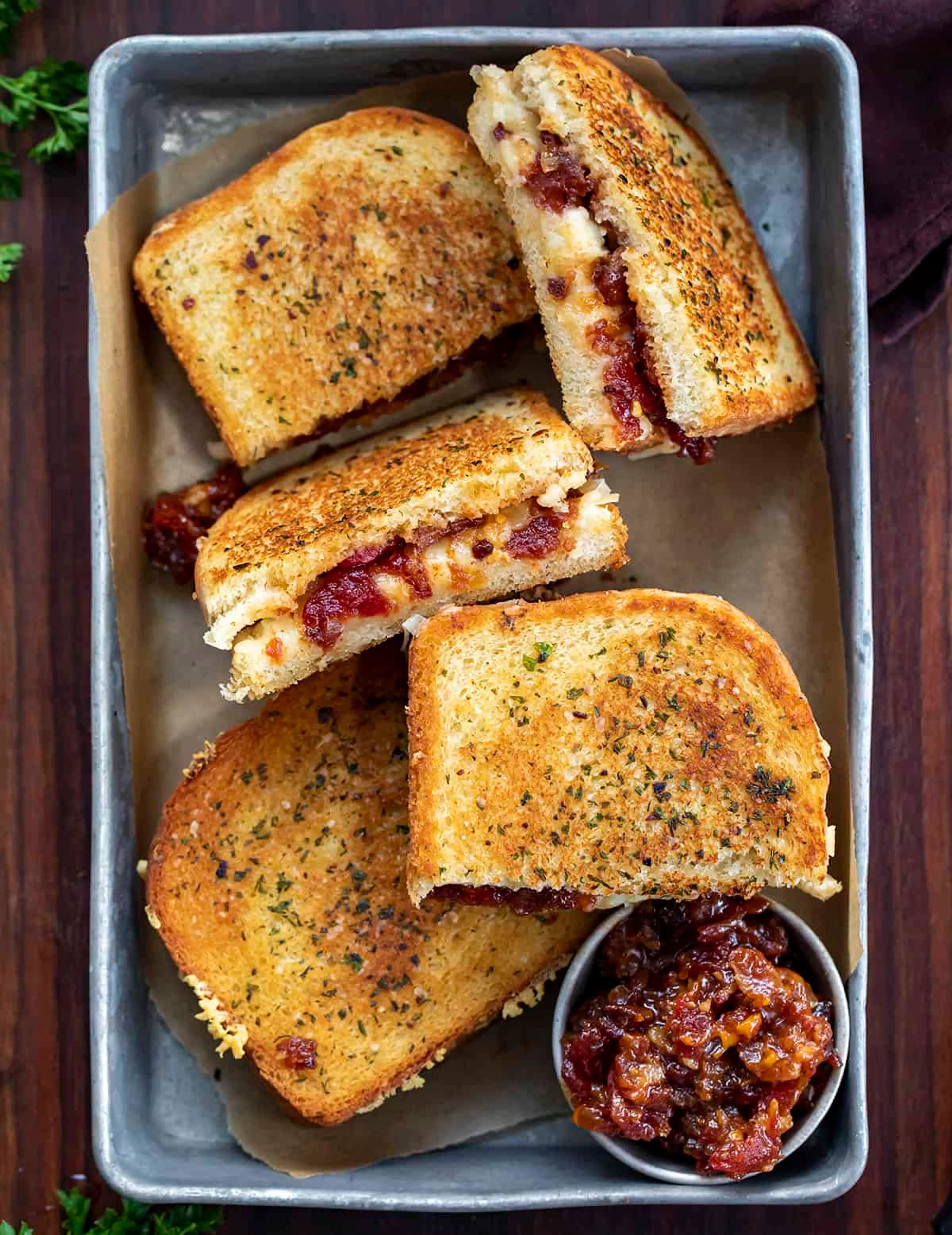 Grilled Cheese with Spicy Tomato Jam