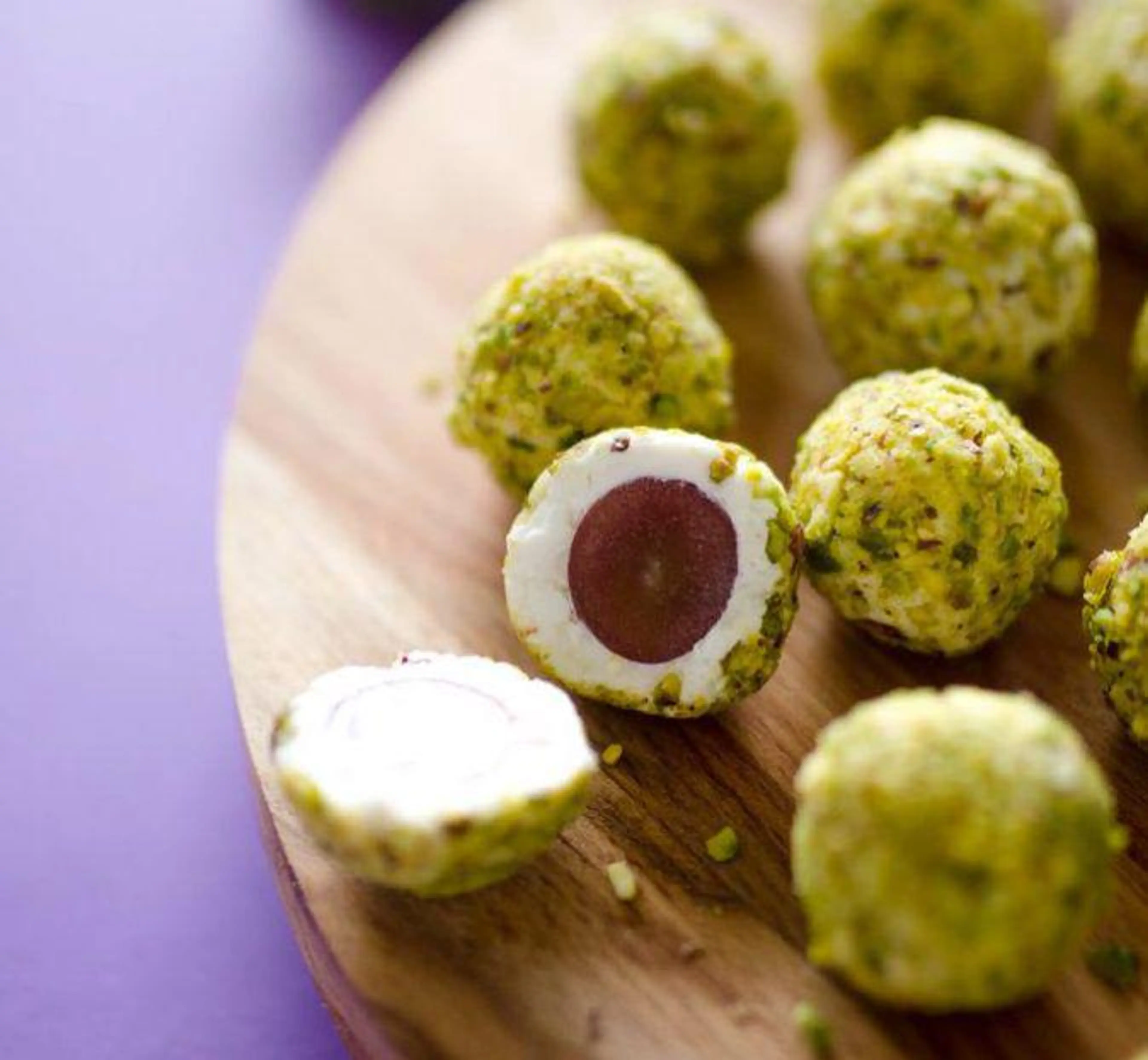 Goodness Gracious Grape Balls of Goat Cheese