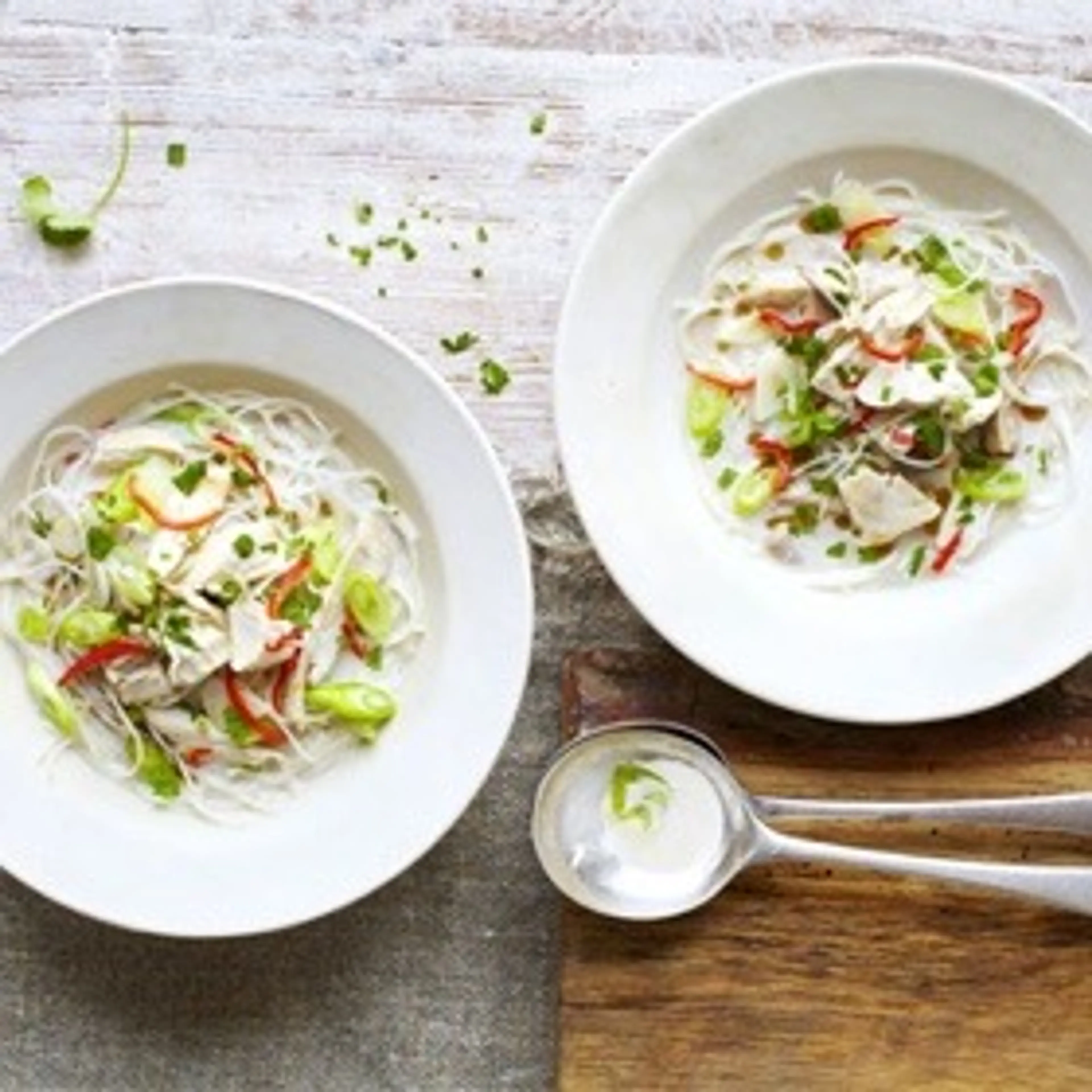 Chicken noodle laksa